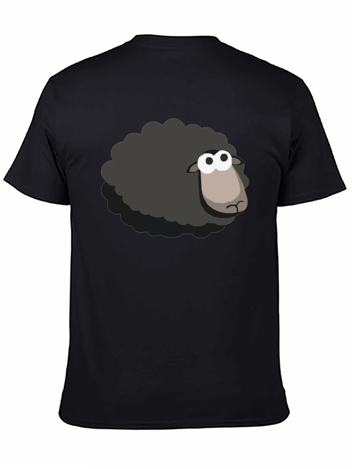 Black Black Sheep T-Shirt - Cartoon Style view 4