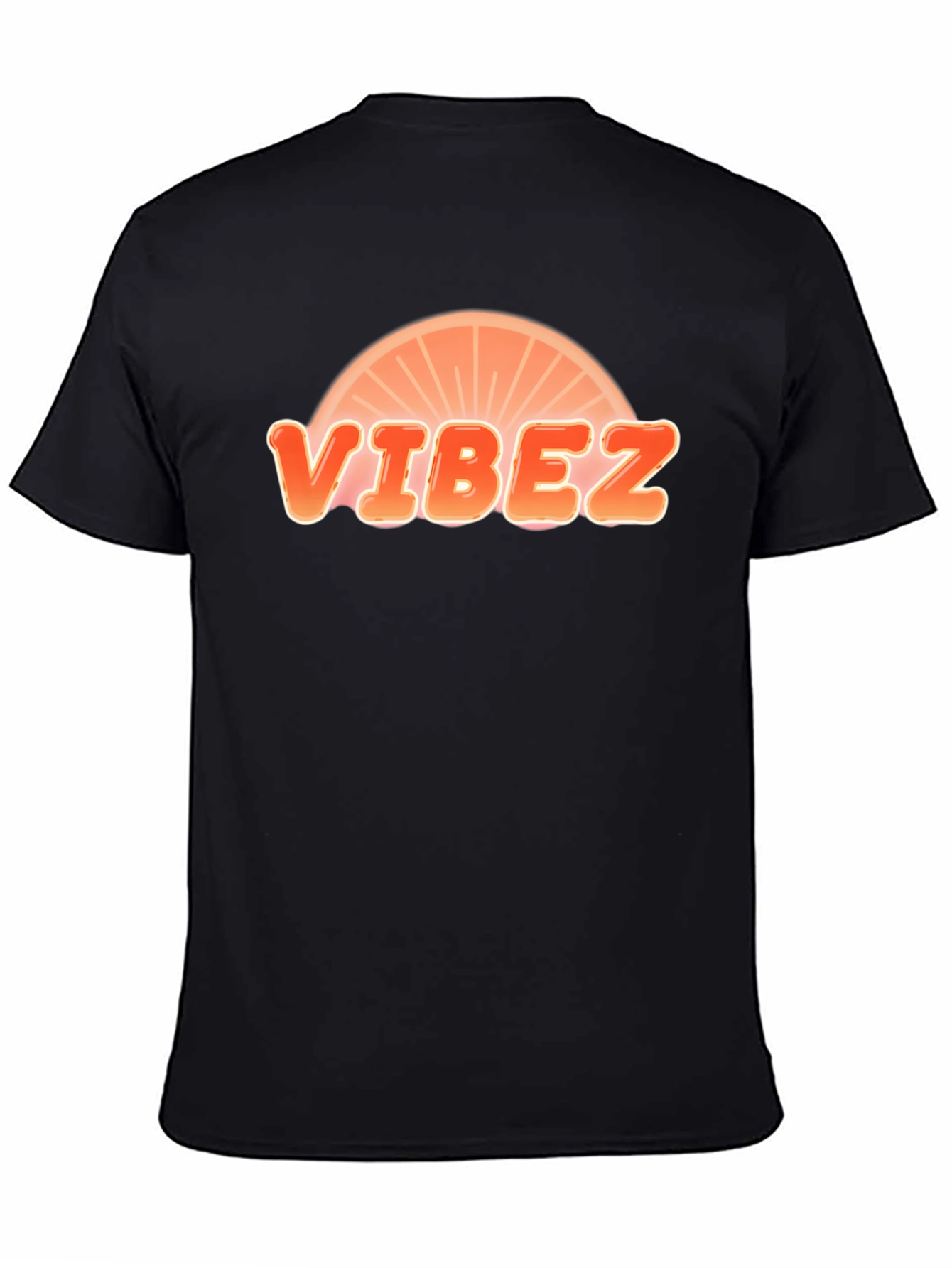 Black Vibez Graphic Black T-Shirt view 4