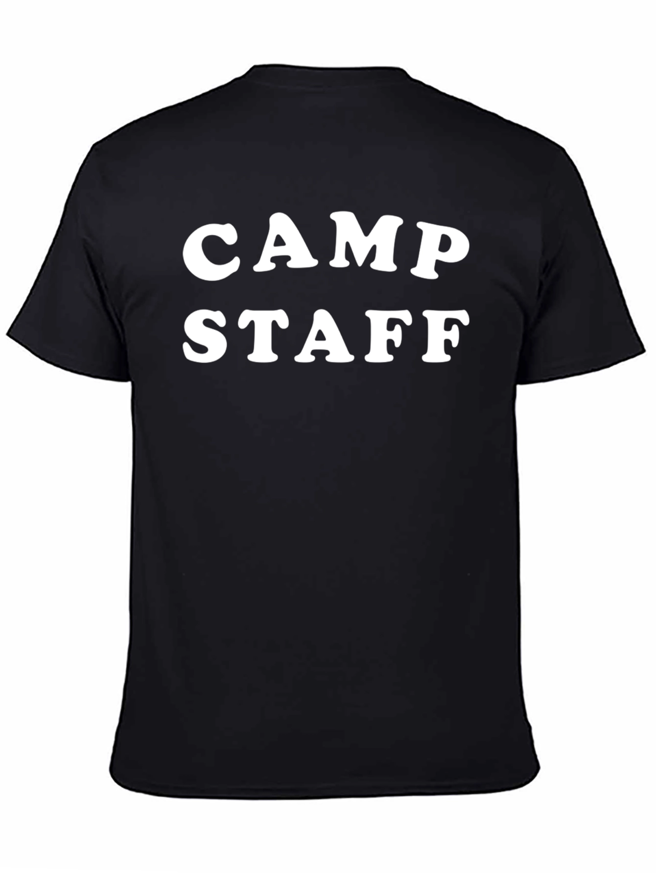Black Camp Staff Black T-Shirt - Volunteer Crew Apparel view 4