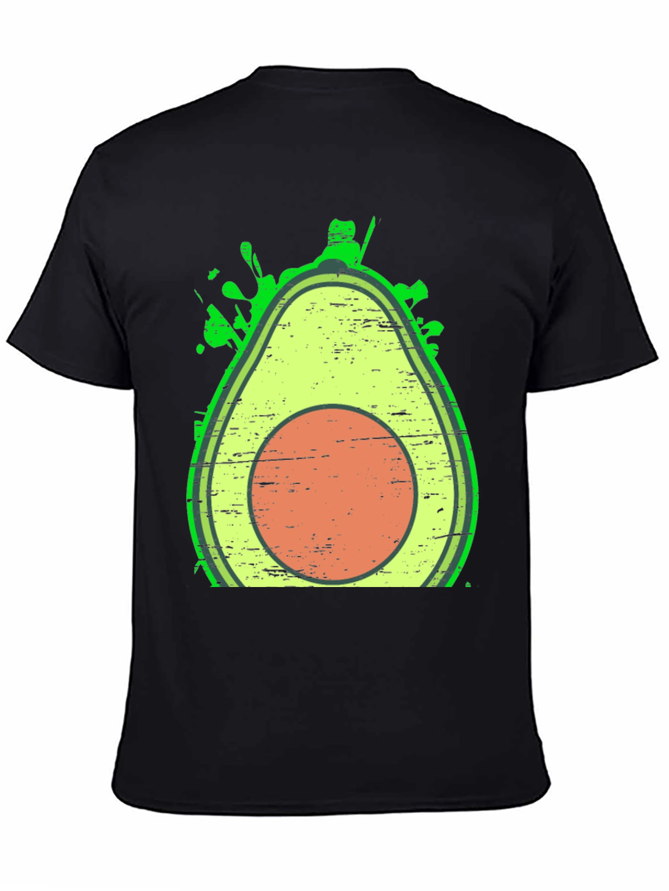 Black Avocado Graphic Tee - Trendy Fruit Lover Shirt view 4