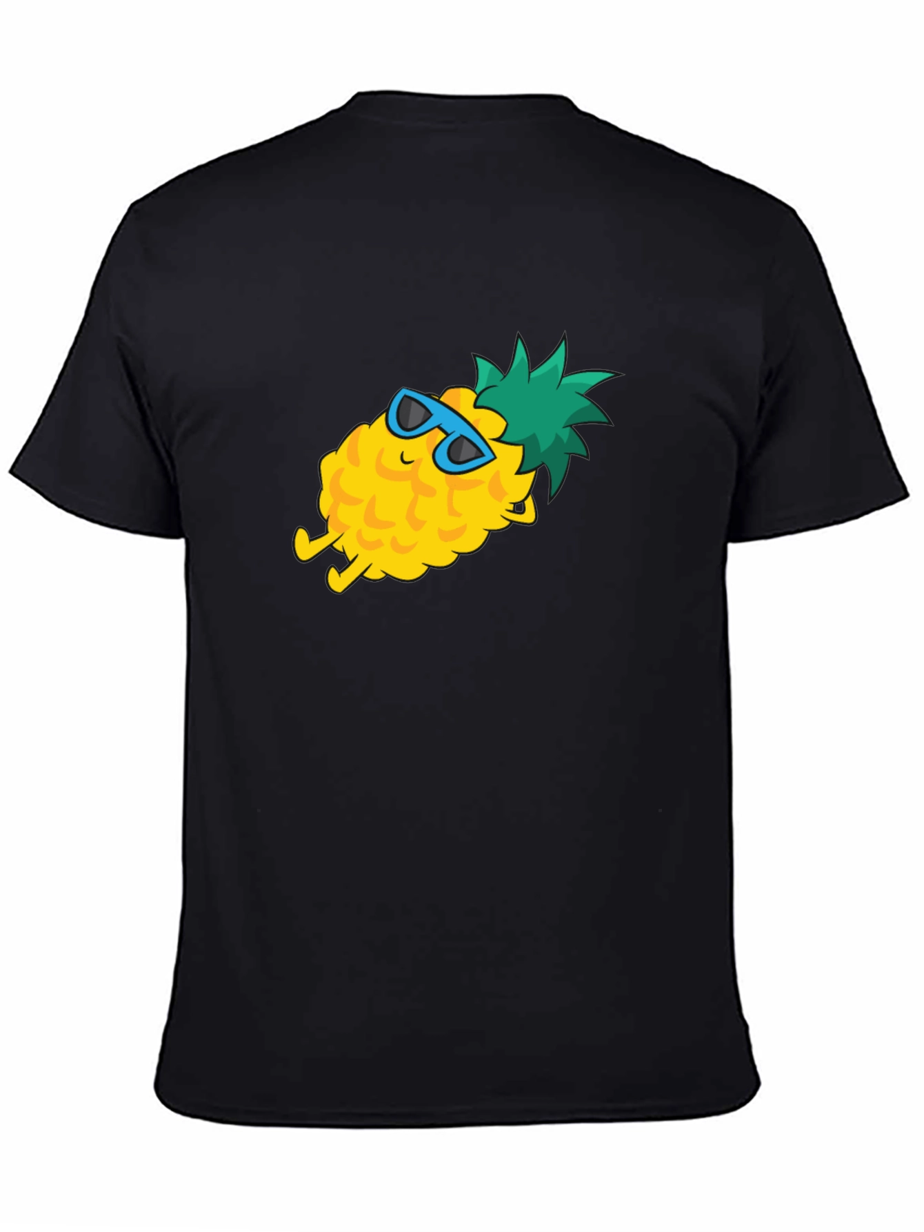 Black Chill Pineapple Graphic T-Shirt - Summer Vibes view 4