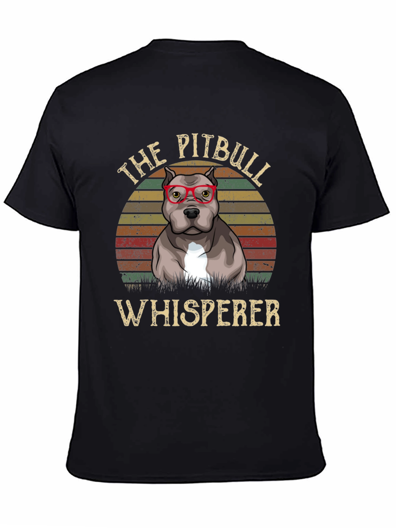 Black Pitbull Whisperer T-Shirt - Dog Lover Tee view 4