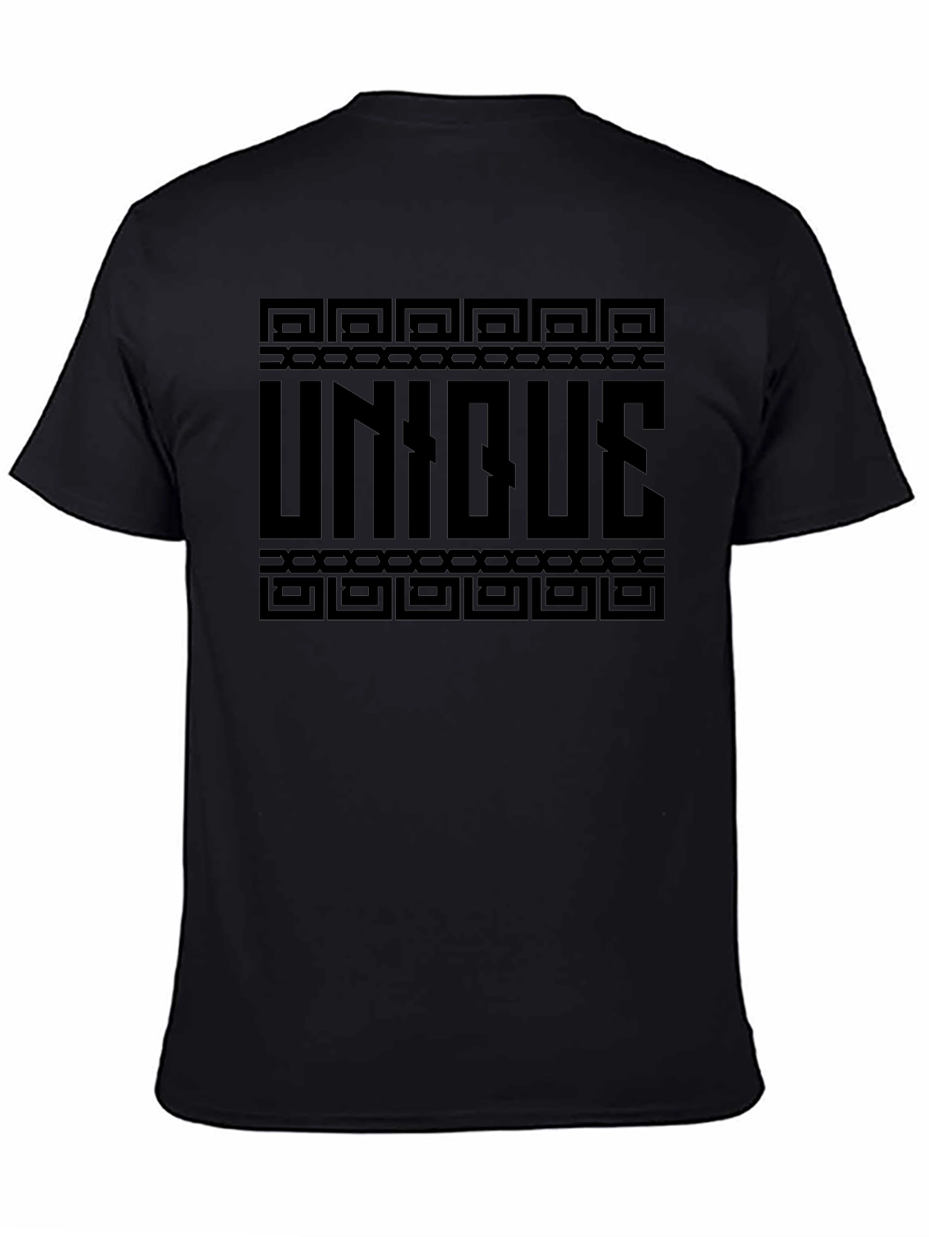 Black Unique Graphic Tee - Black Stylish Cotton Shirt view 4