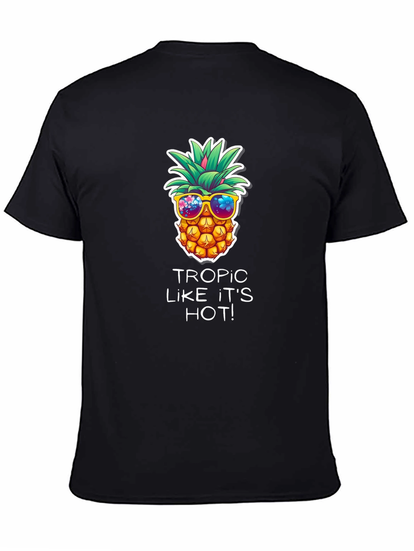 Cool Pineapple Graphic T-Shirt - Tropic Like It's Hot - 4