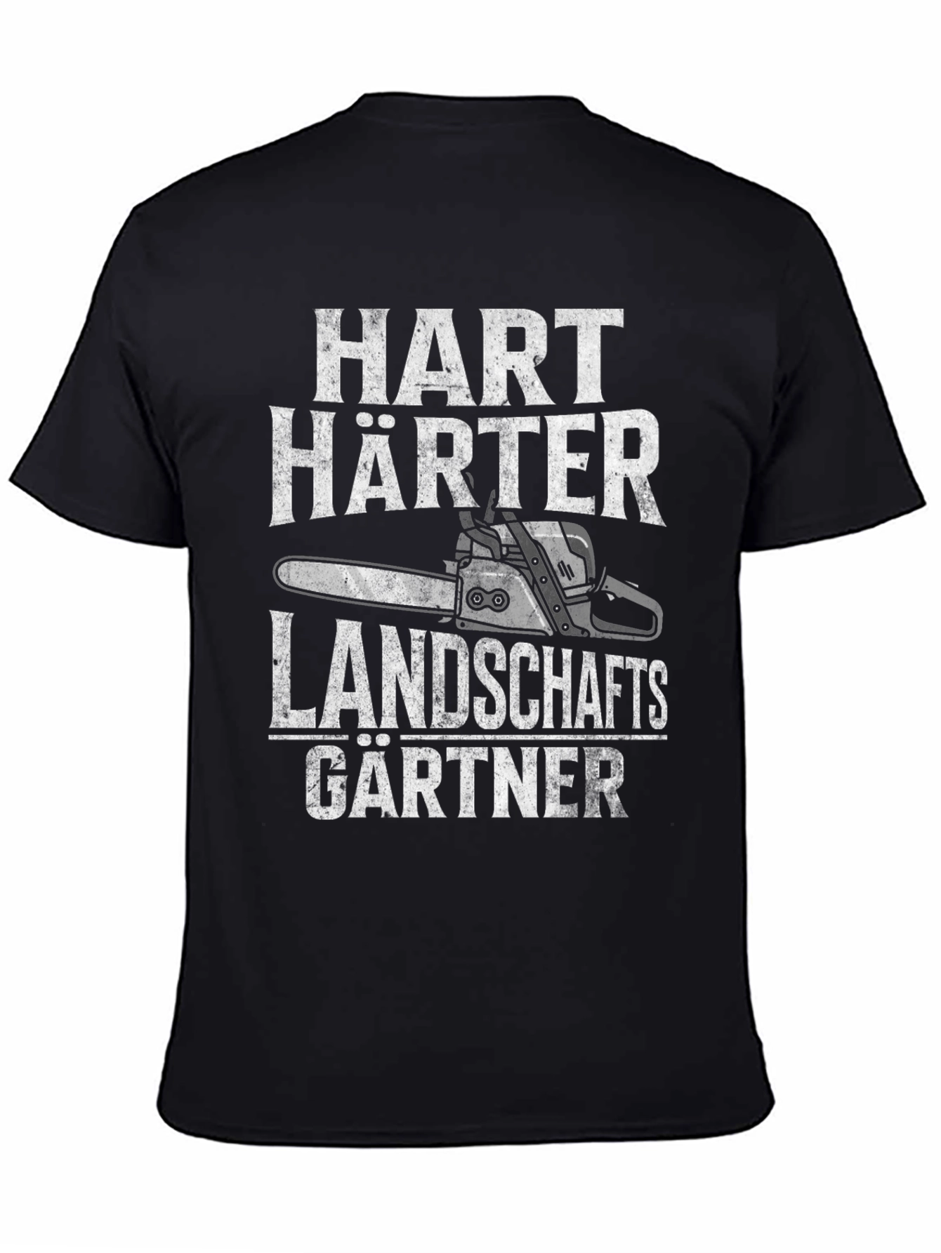 Black Hart Harter Landschaftsgartner T-Shirt view 4