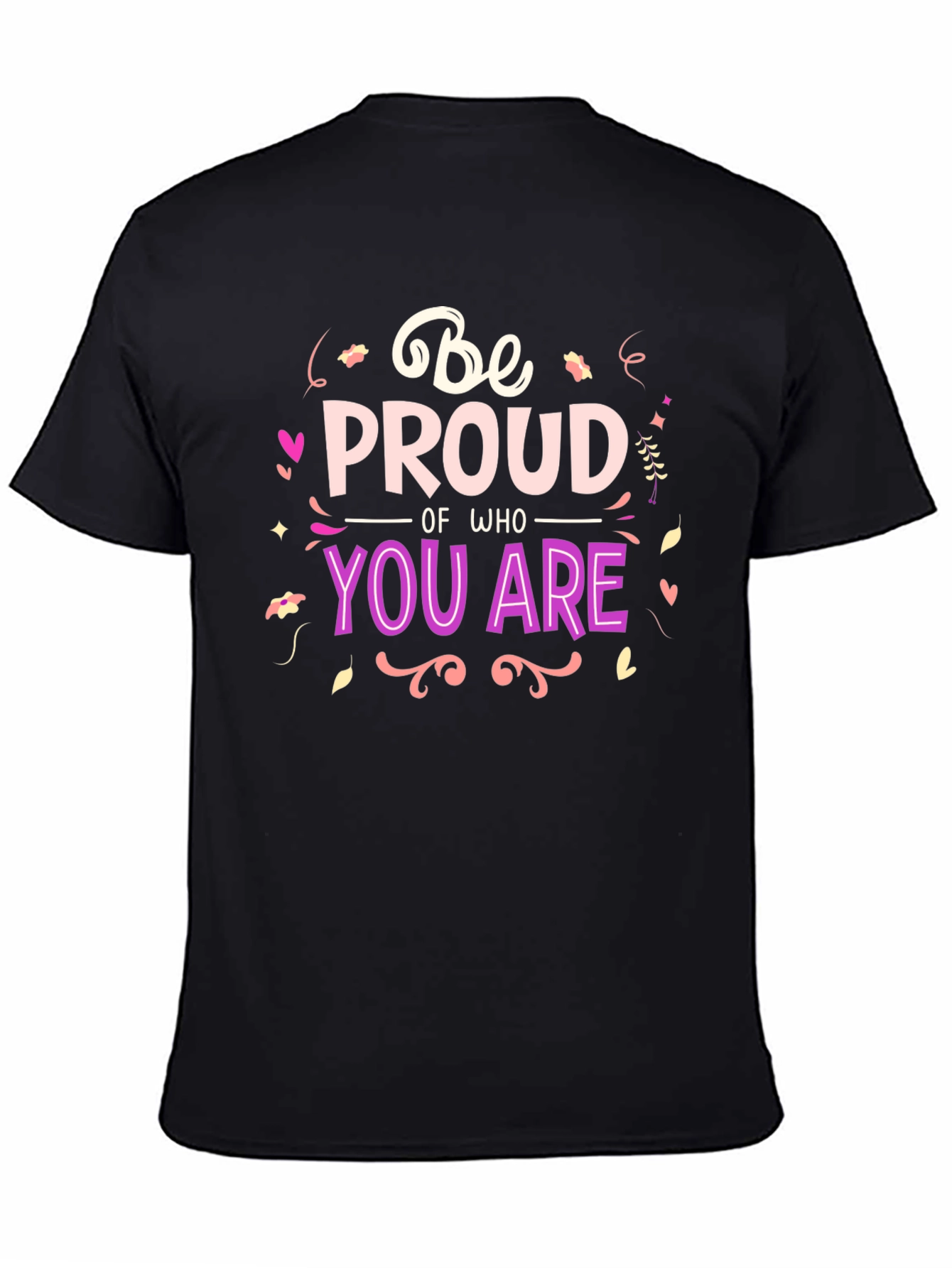 Black Be Proud Graphic Tee - Black T-Shirt view 4