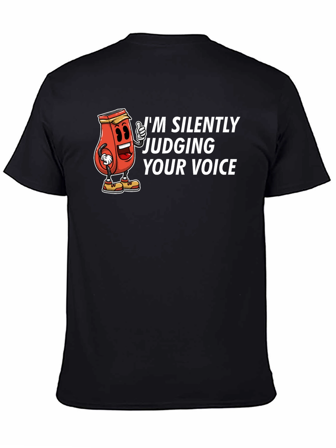 Black Silently Judging You T-Shirt view 4