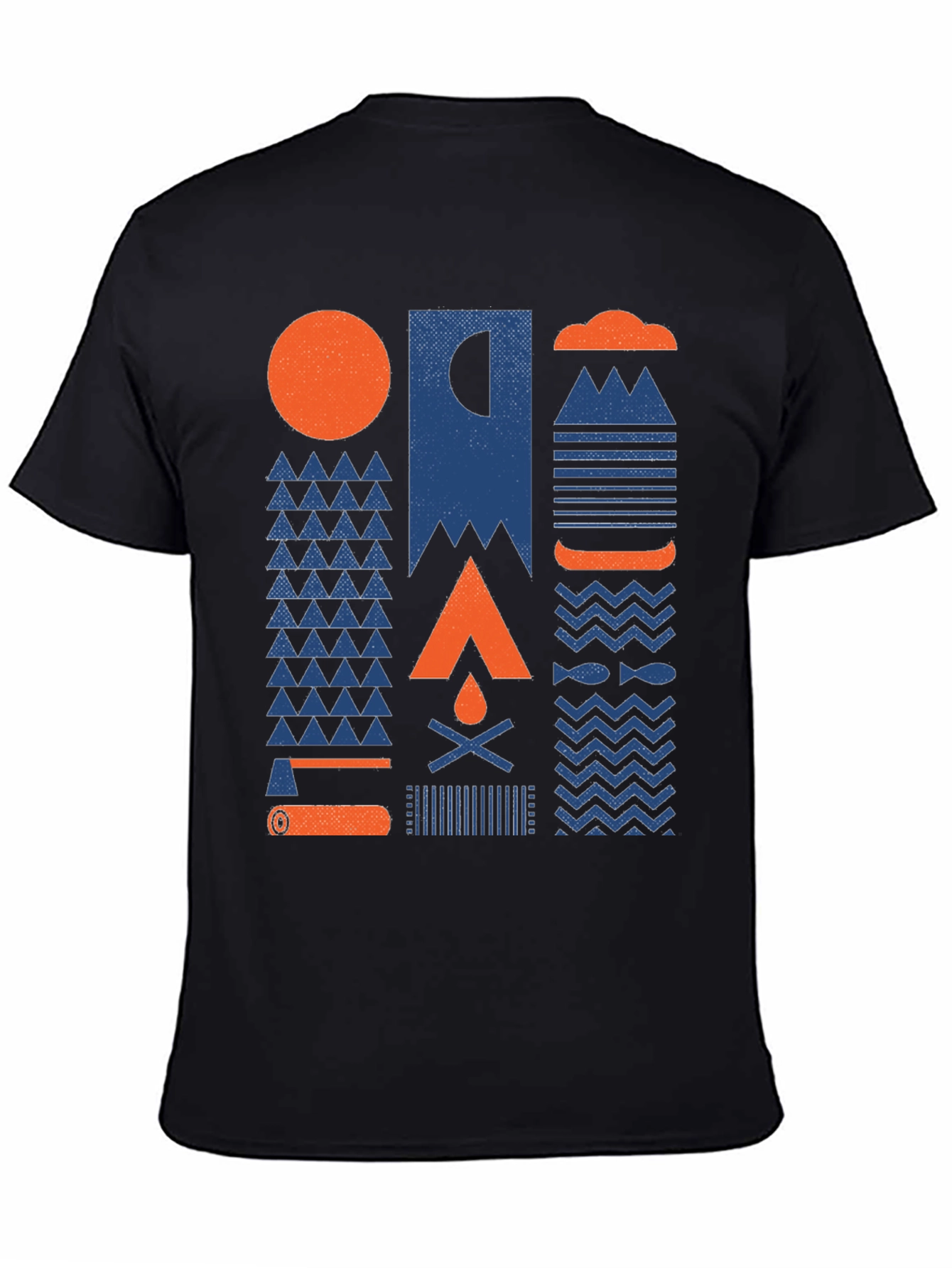 Black Outdoor Adventure Graphic T-Shirt view 4