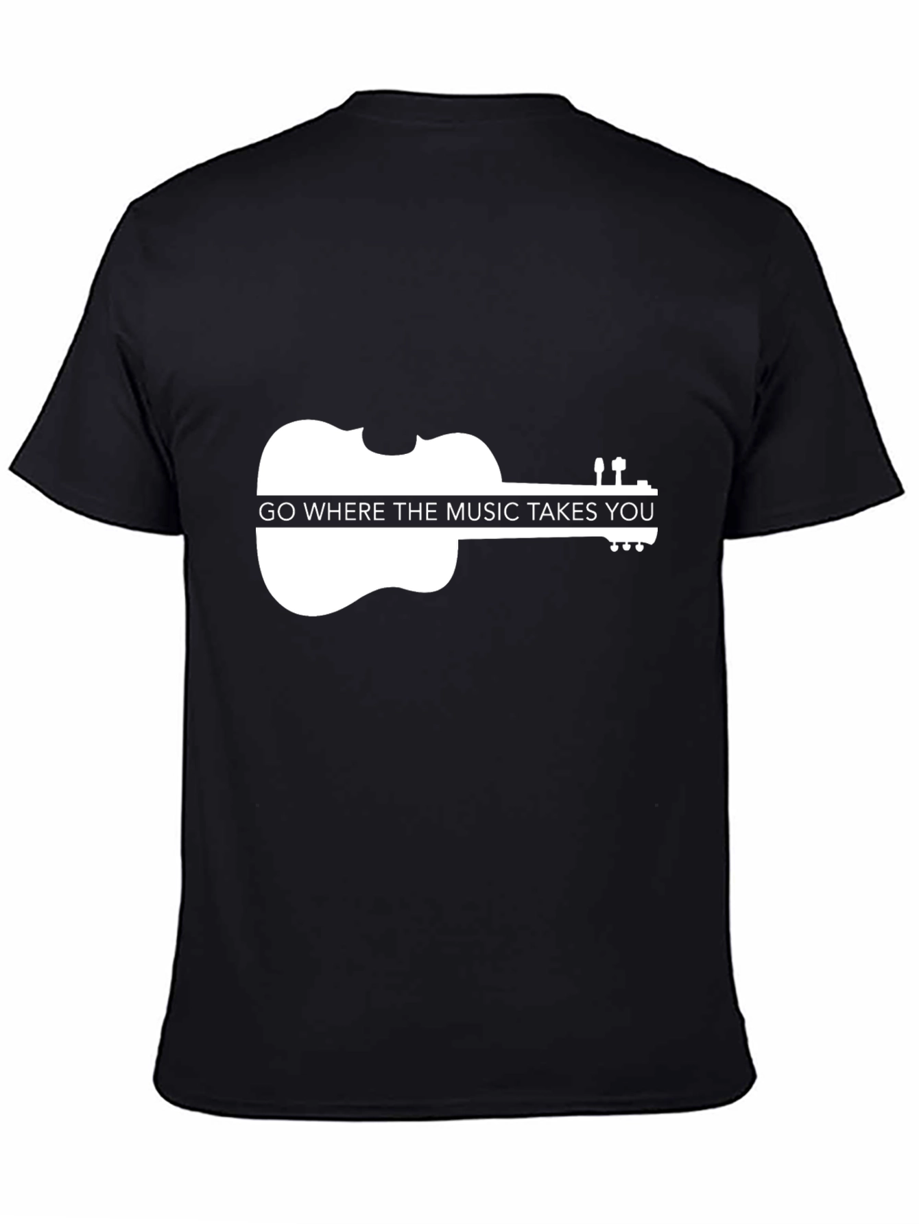 Black Music Takes You Violin Graphic Tee view 4