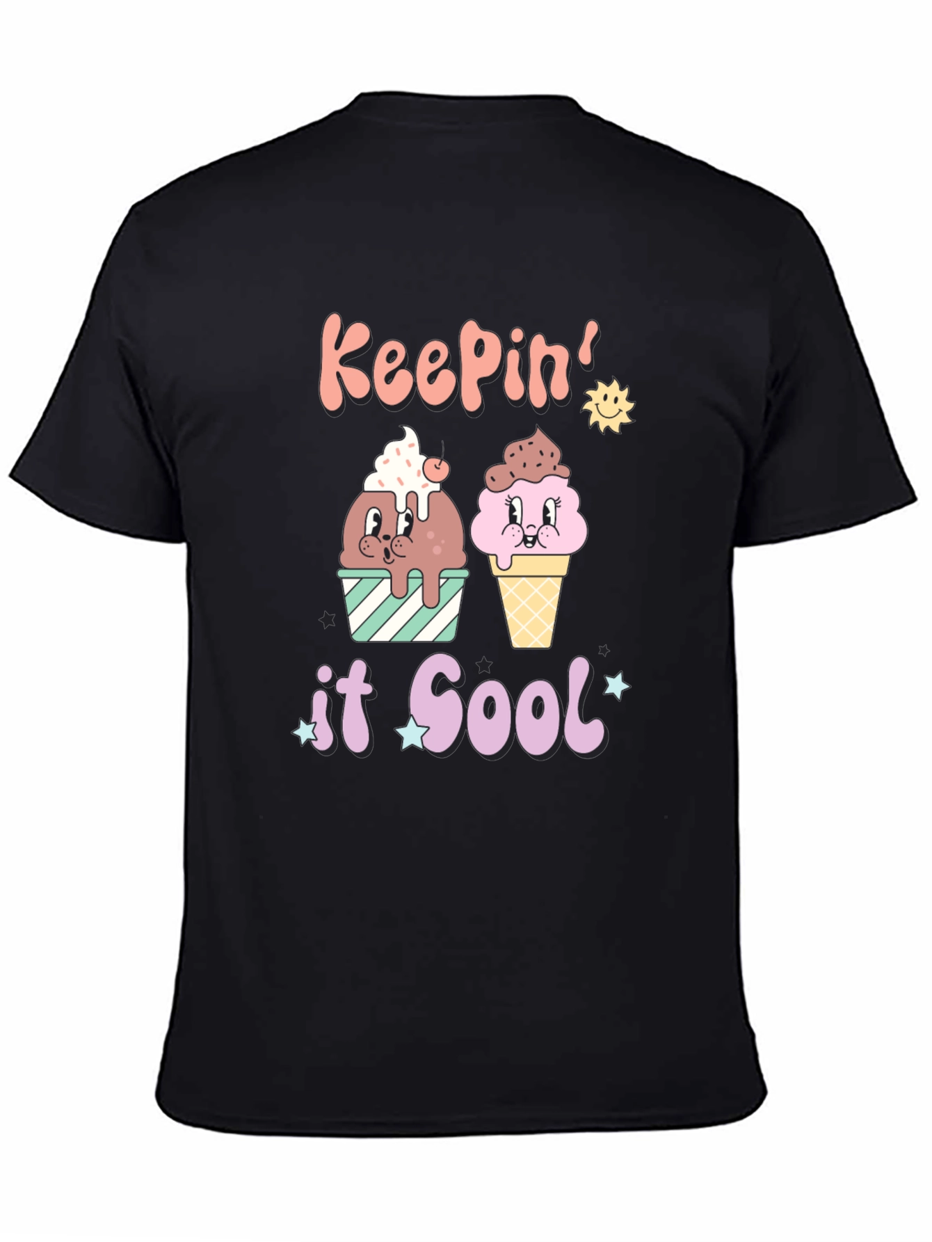 Black Keepin' It Cool Graphic Tee view 4