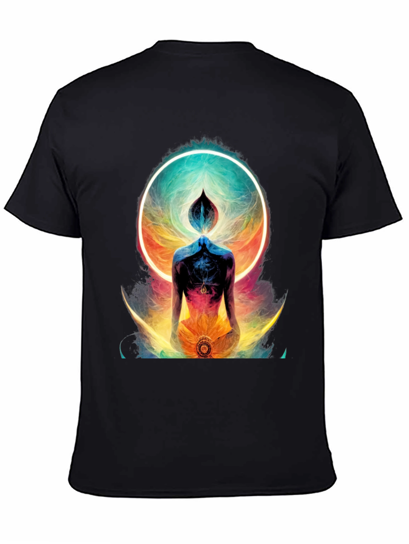 Black Mystic Aura Graphic Tee - Black view 4