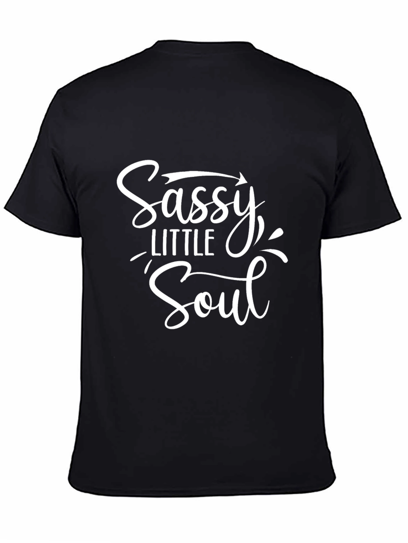 Black Sassy Little Soul Graphic Tee - Black view 4