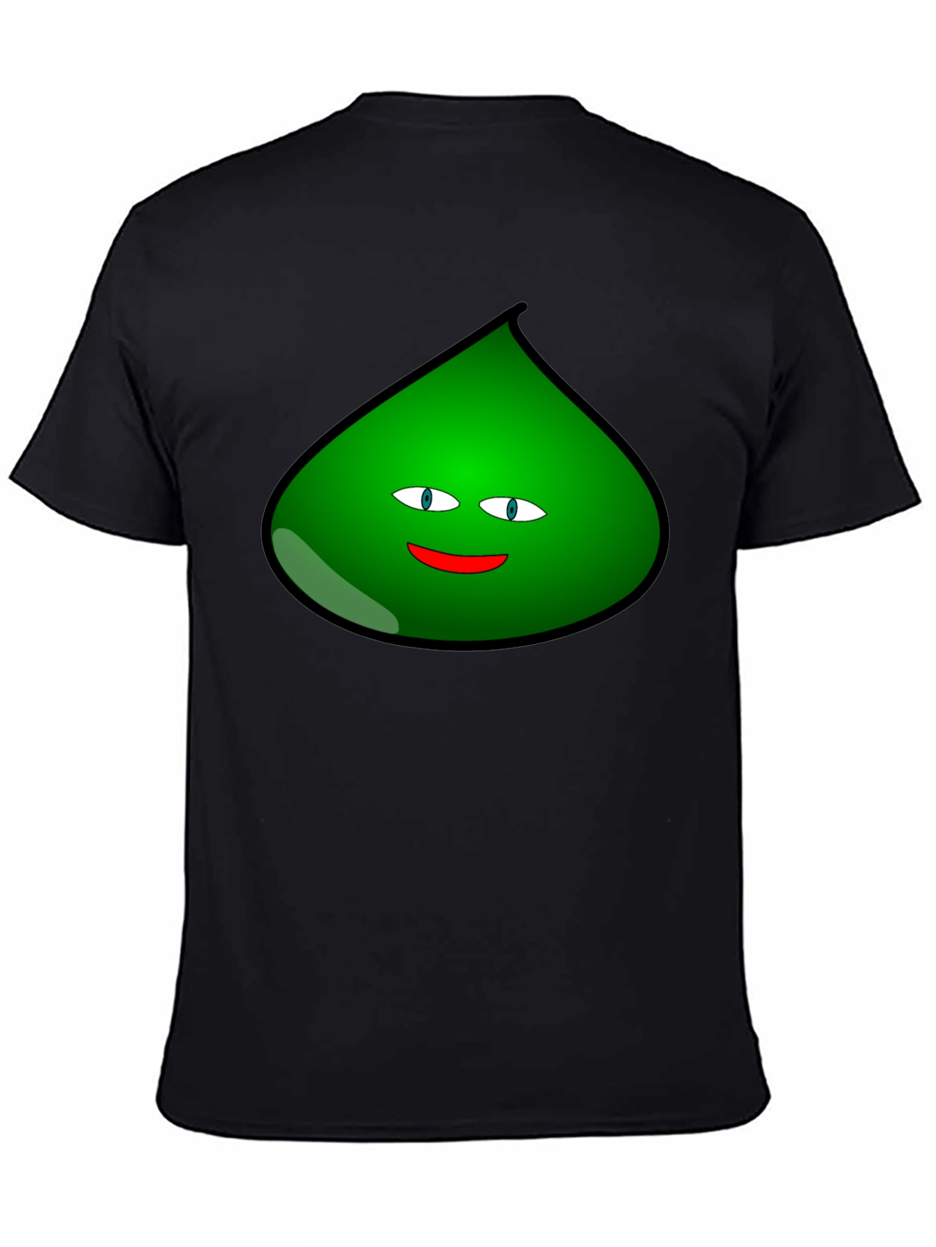 Black Fun Green Blob Graphic T-Shirt - Black view 4