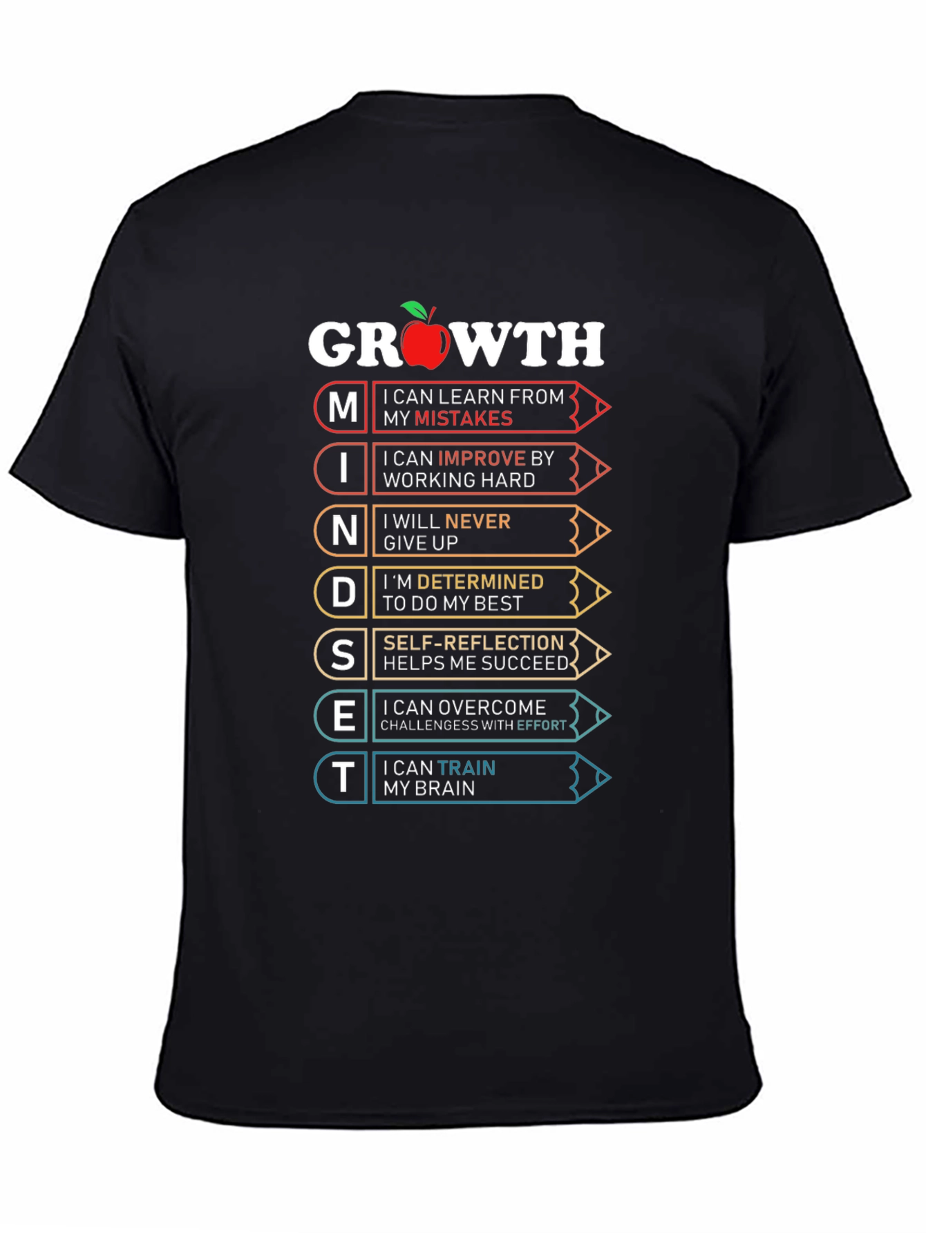 Growth Mindset T-Shirt - Motivational Tee - 4