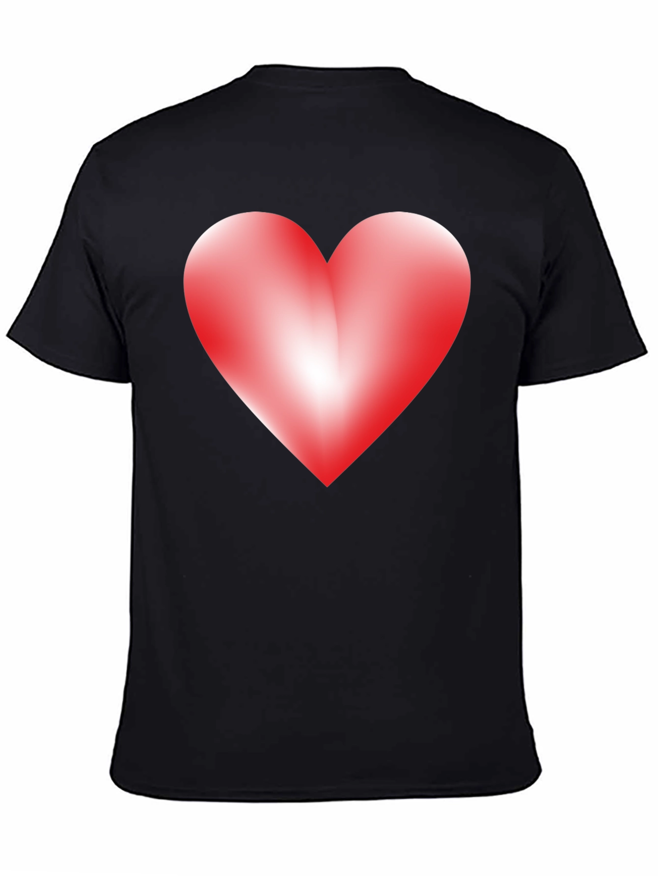 Black Heart Graphic Black T-Shirt - Express Your Love view 4