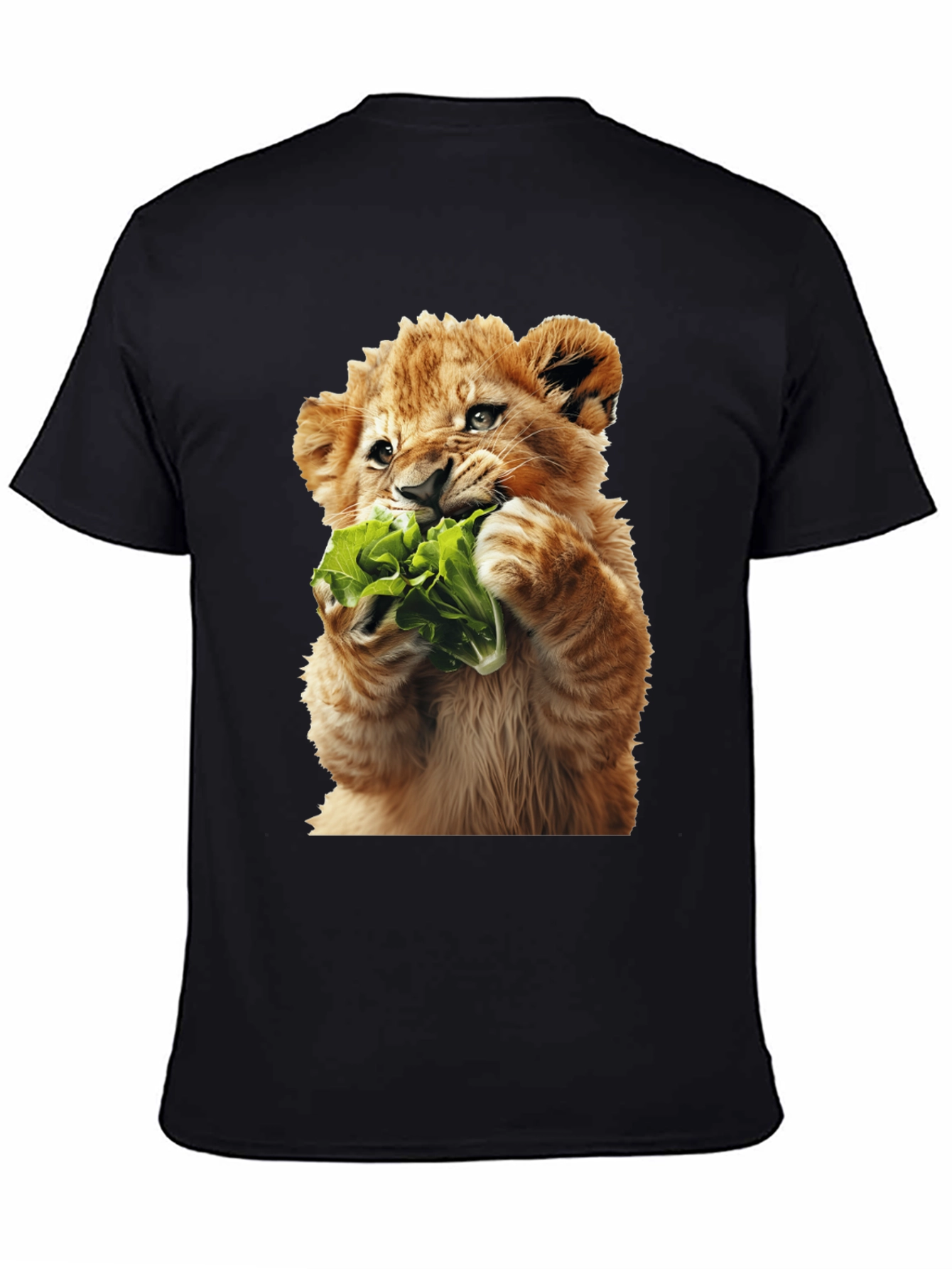 Black Lion Cub Lettuce Graphic Tee view 4