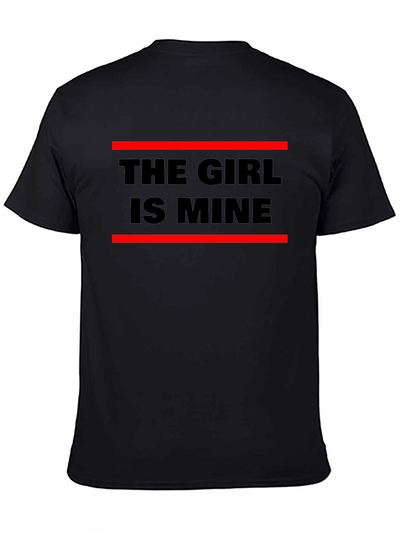 Black The Girl Is Mine Graphic Tee - Black view 4