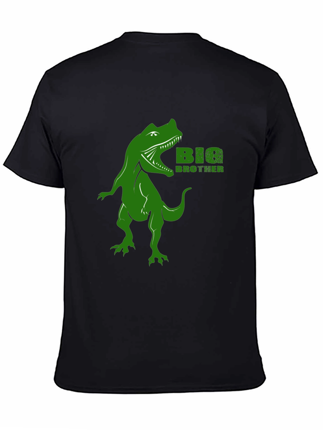 Black Big Brother Dinosaur T-Shirt - Black Dino Tee view 4