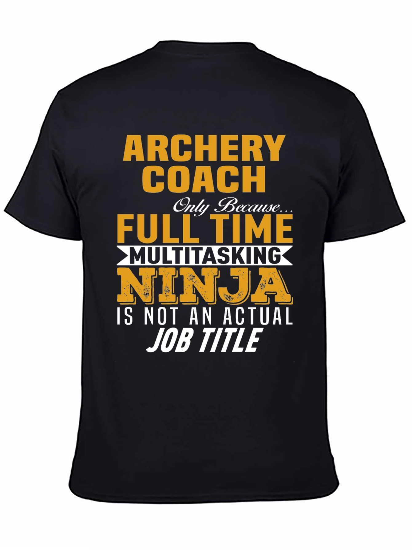 Black Archery Coach Novelty T-Shirt view 4