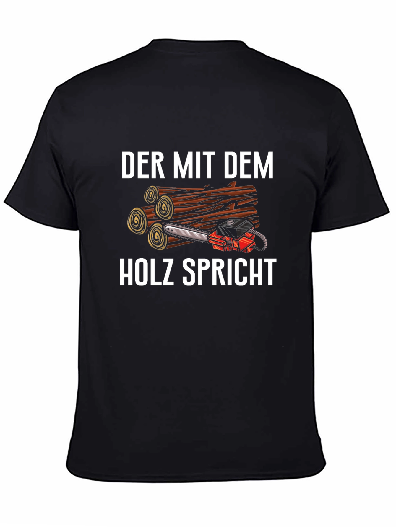 Black Der Mit Dem Holz Spricht T-Shirt view 4