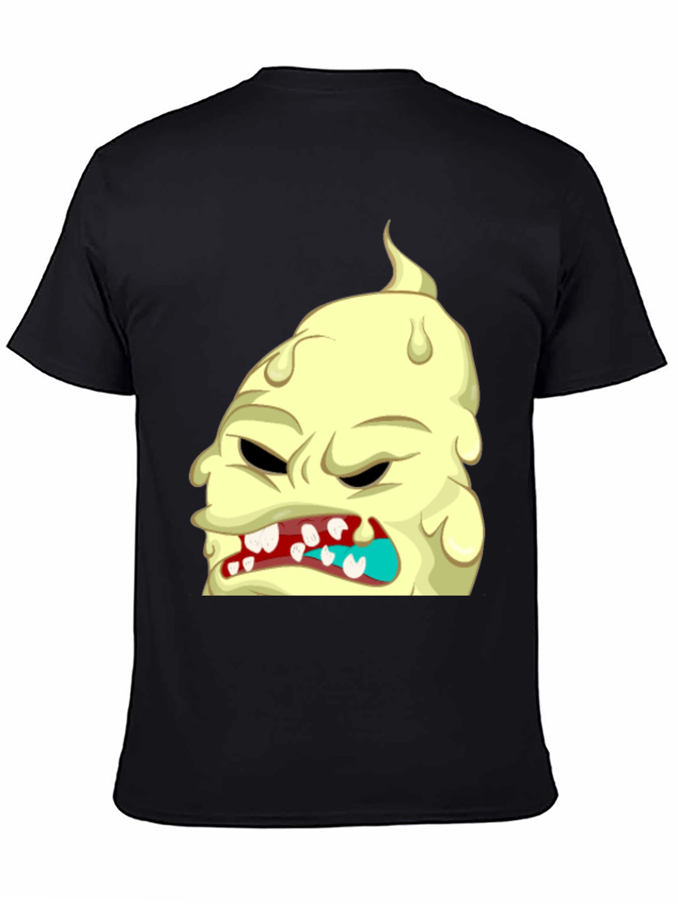 Black Monster Graphic T-Shirt - Unique Cartoon Tee view 4