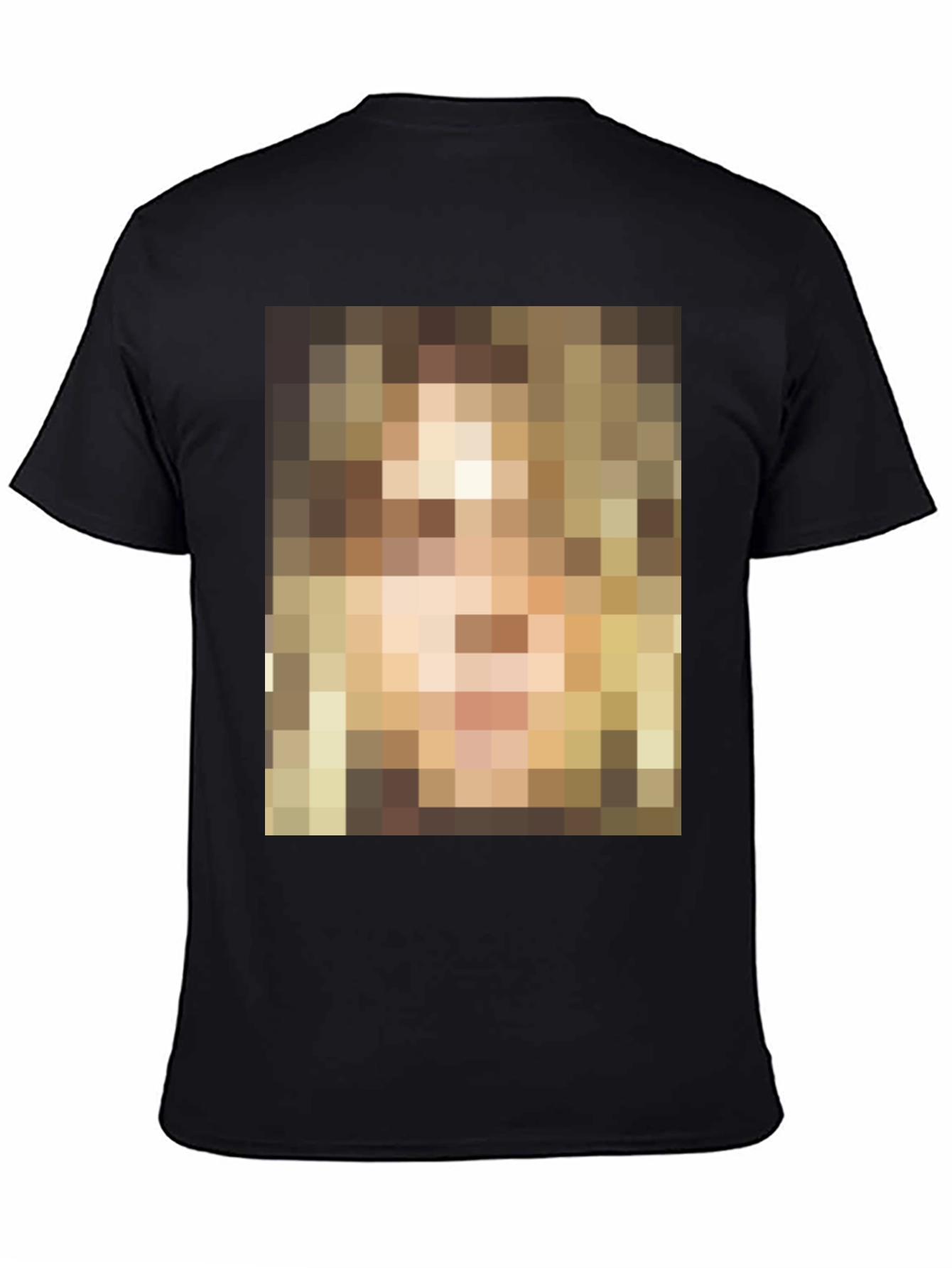 Black Men's Black Graphic T-Shirt view 4