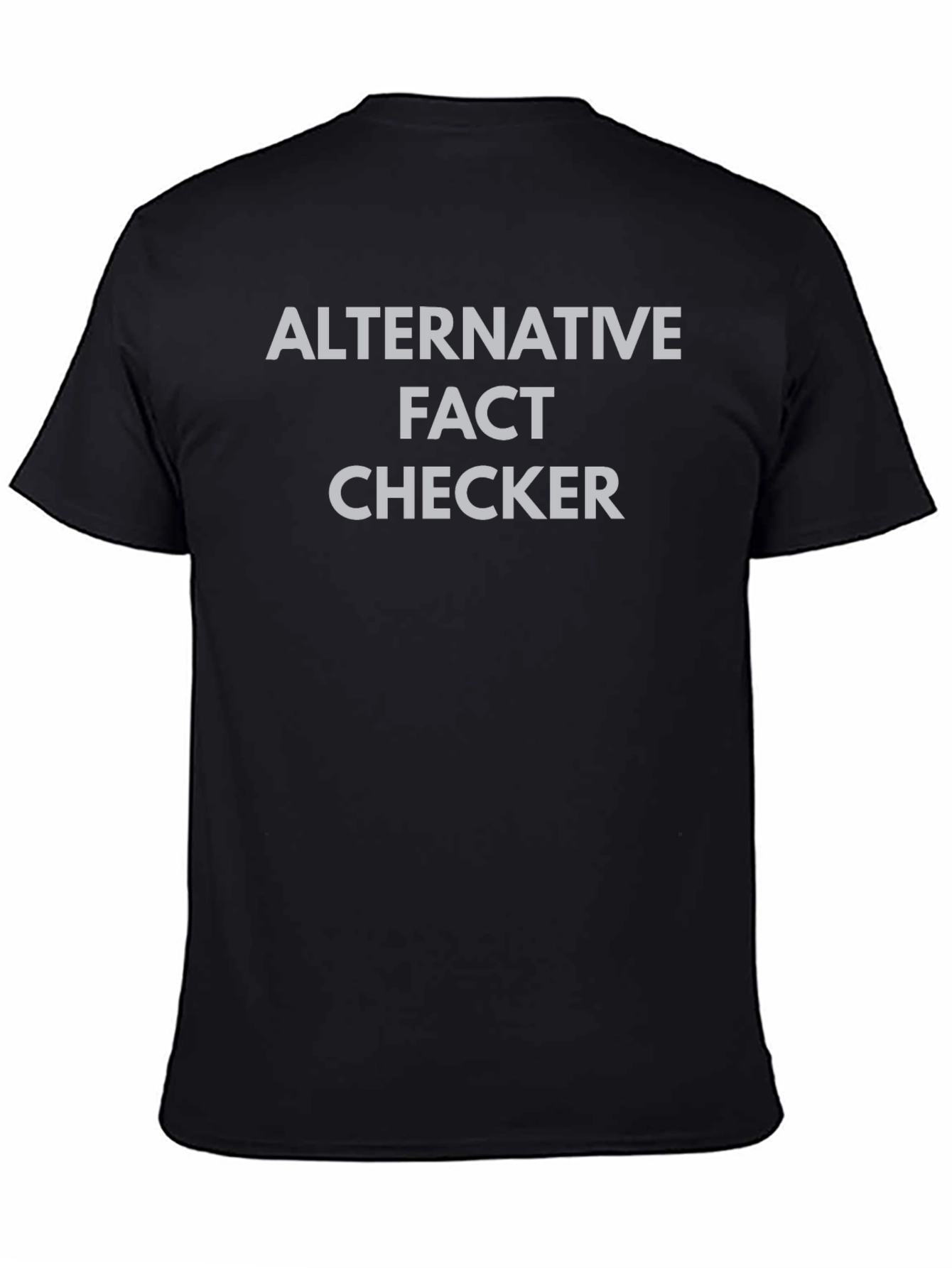 Black Alternative Fact Checker Graphic Tee view 4