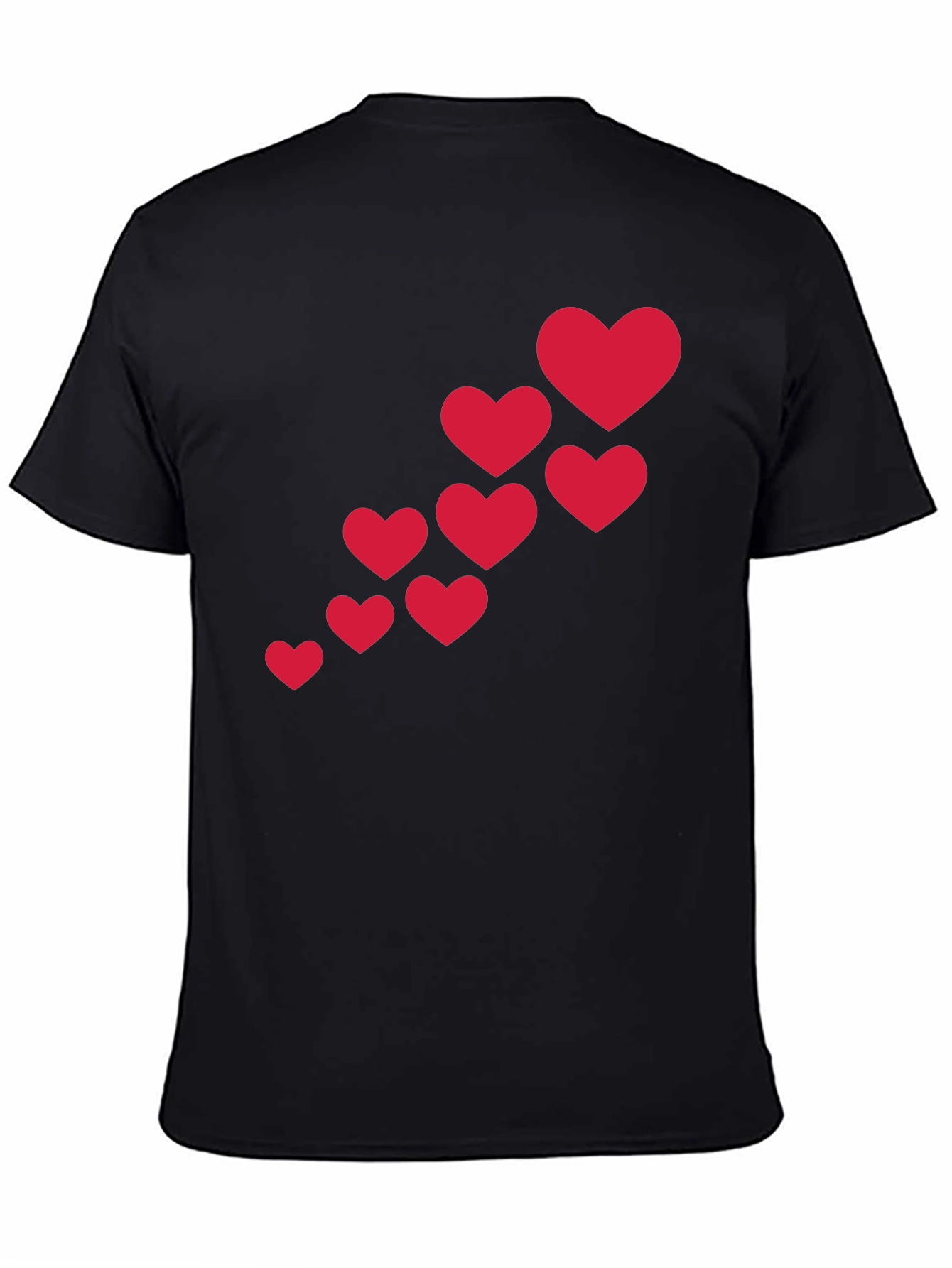 Black Heart Cascade Black T-Shirt view 4