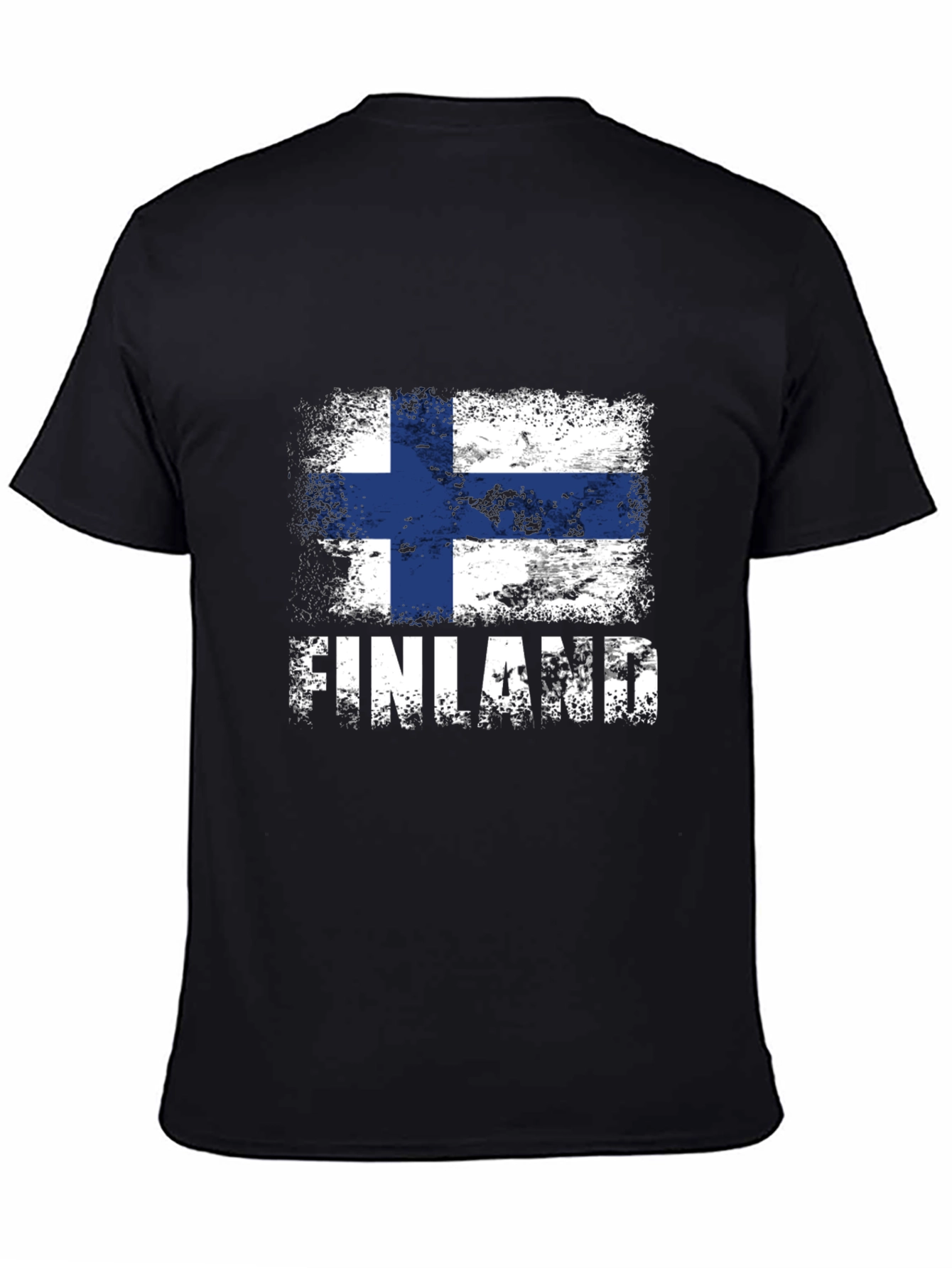 Finland Flag T-Shirt - Distressed Graphic Tee - 4