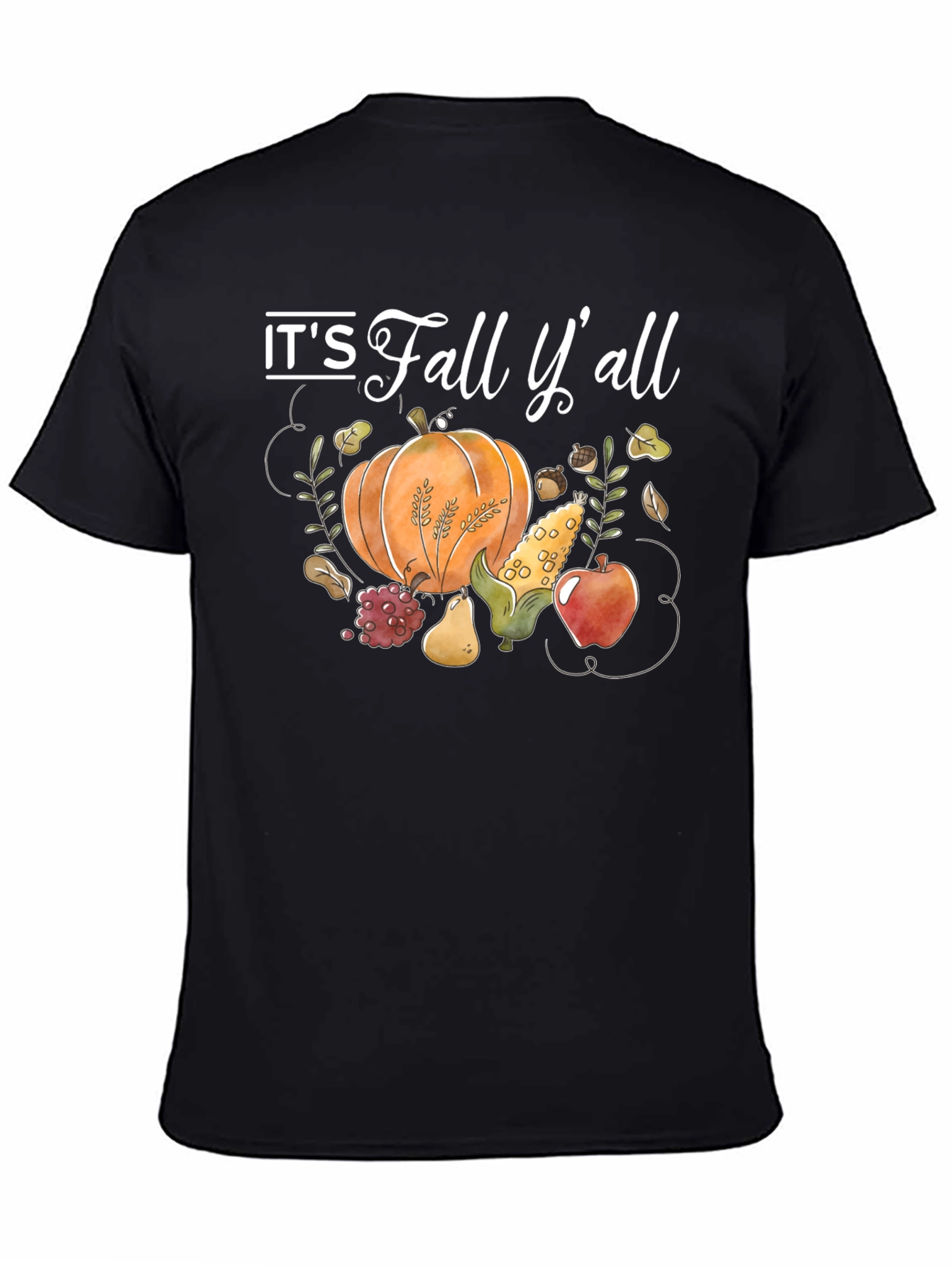 Black Fall Y'all T-Shirt view 4