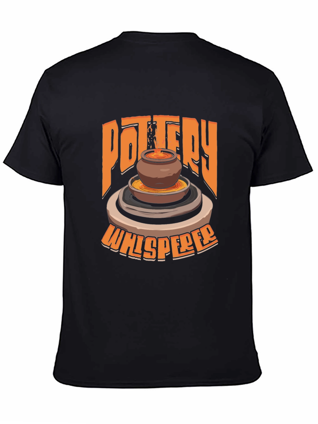 Black Pottery Whisperer Graphic T-Shirt - Unique Design view 4