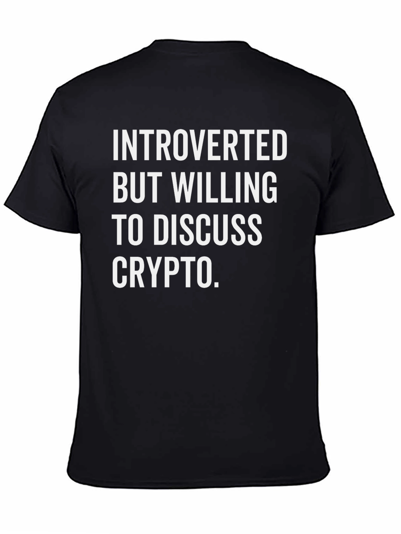 Black Introverted Crypto T-Shirt view 4