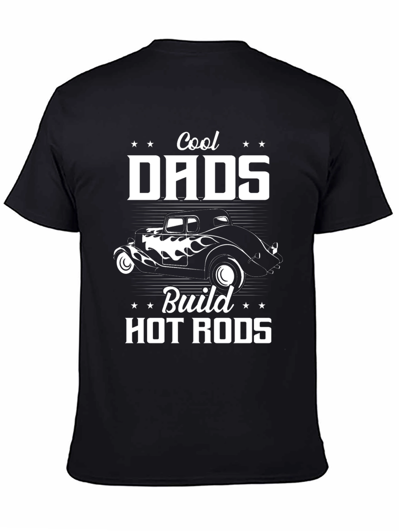 Cool Dads Build Hot Rods Graphic T-Shirt - 4