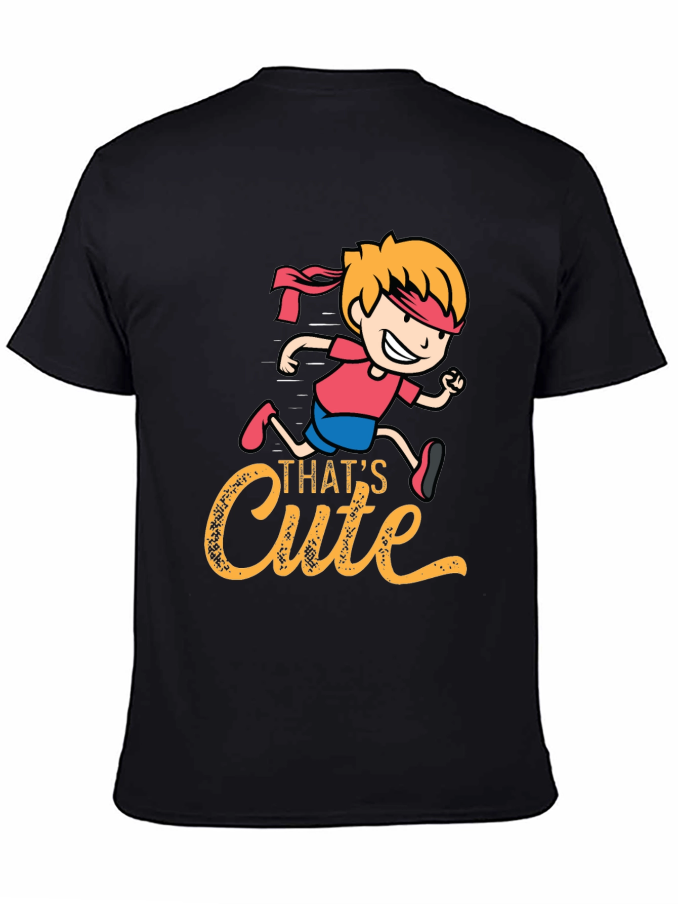 Black That's Cute Graphic T-Shirt view 4