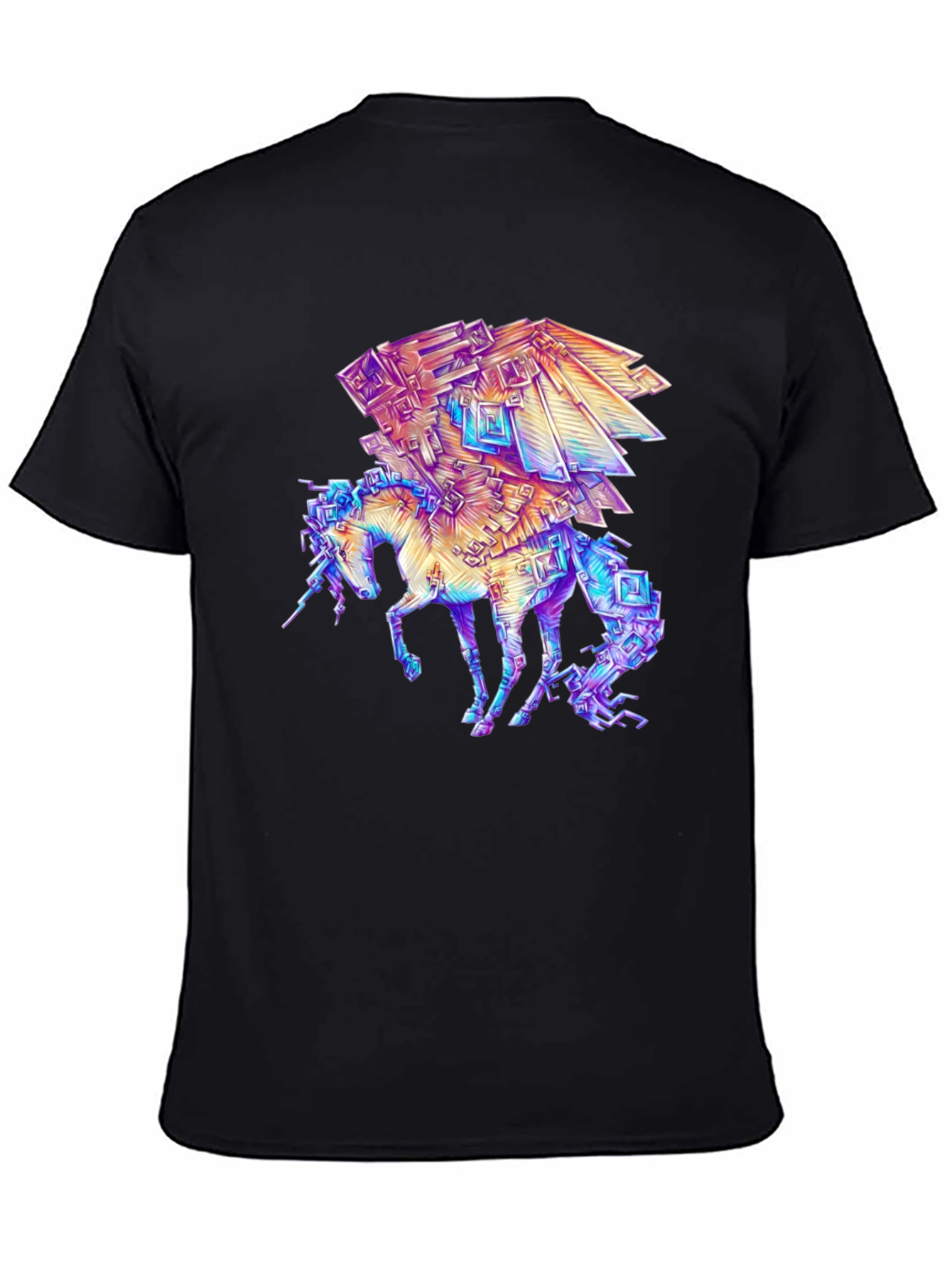 Black Crystal Unicorn Graphic Tee view 4