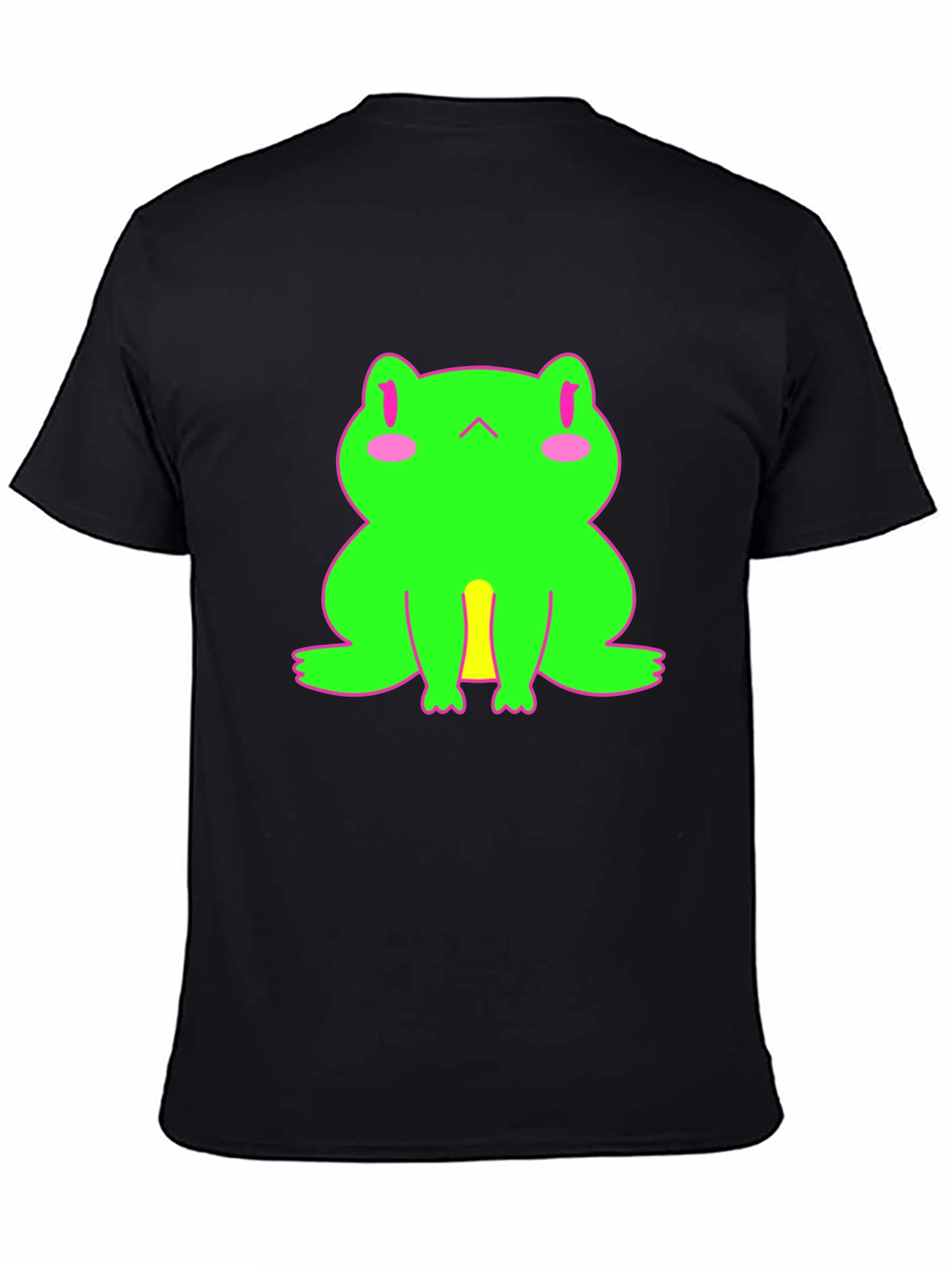 Black Frog Graphic Tee - Black Unisex T-Shirt view 4