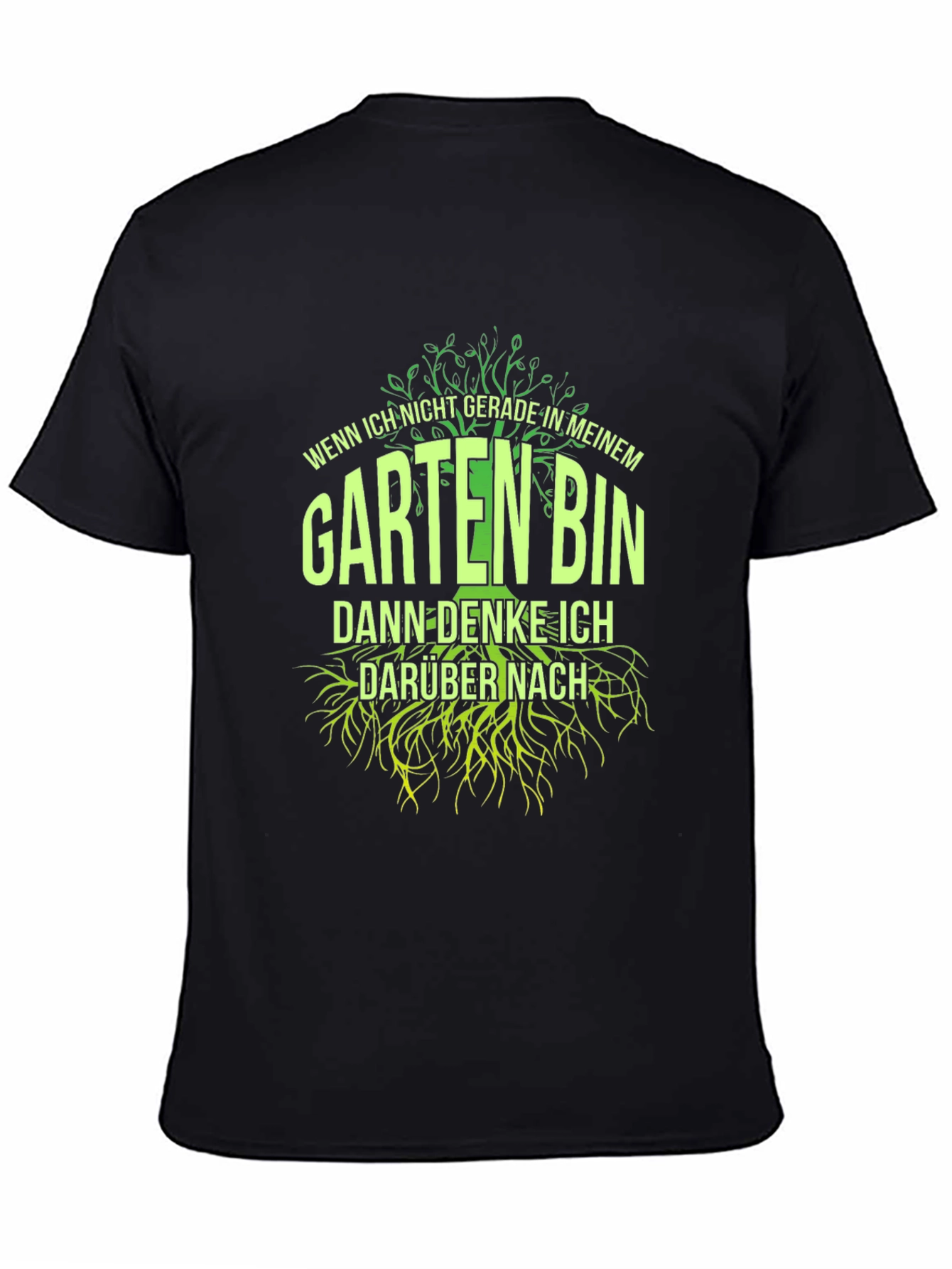 Black Gardening T-Shirt - Wenn Ich Nicht Gerade view 4