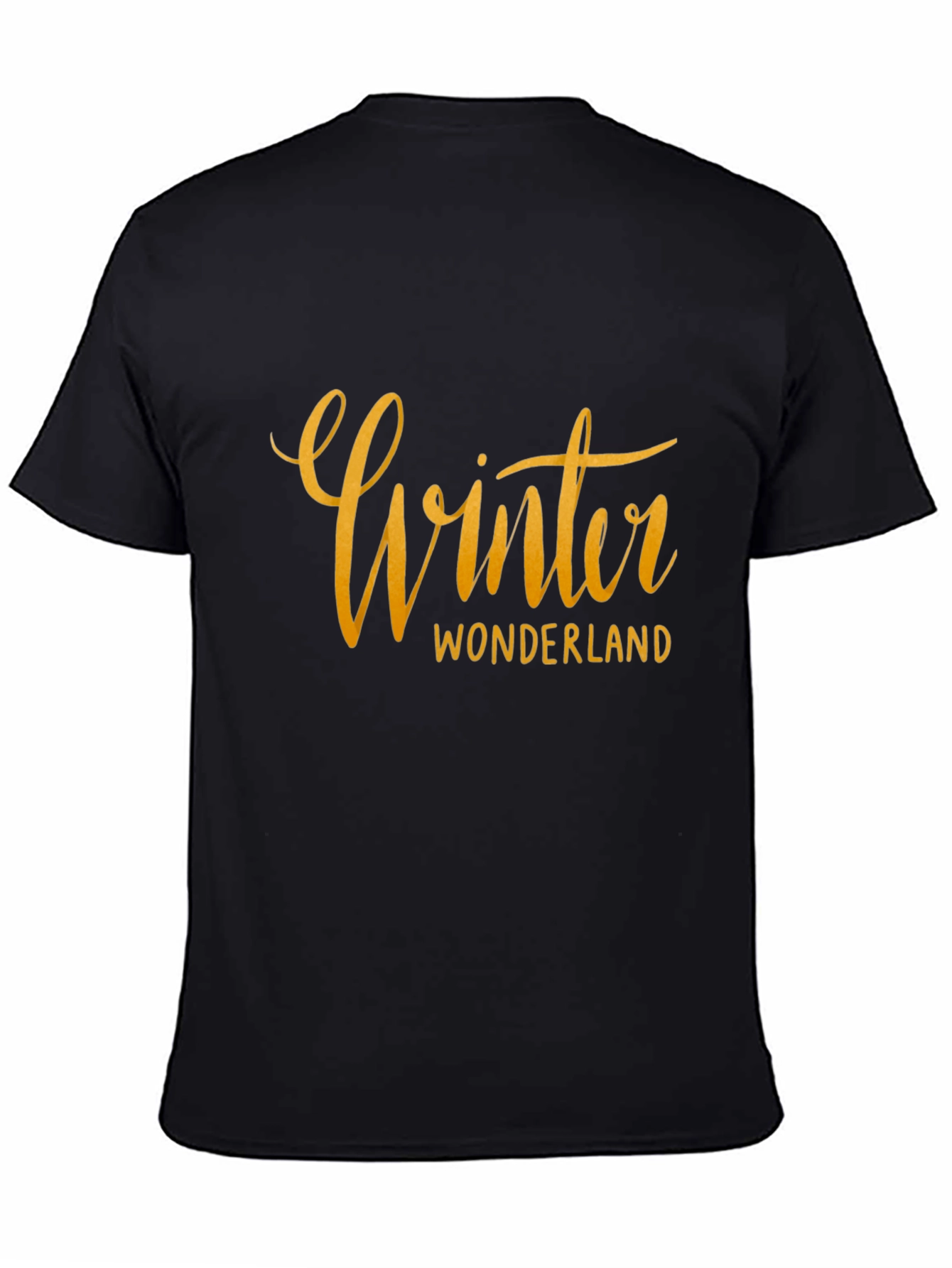 Black Winter Wonderland Black T-Shirt view 4