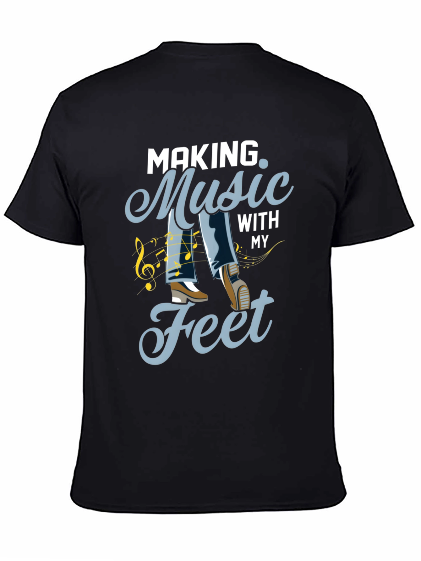 Black Music Feet Tee - Dance to Your Own Beat view 4