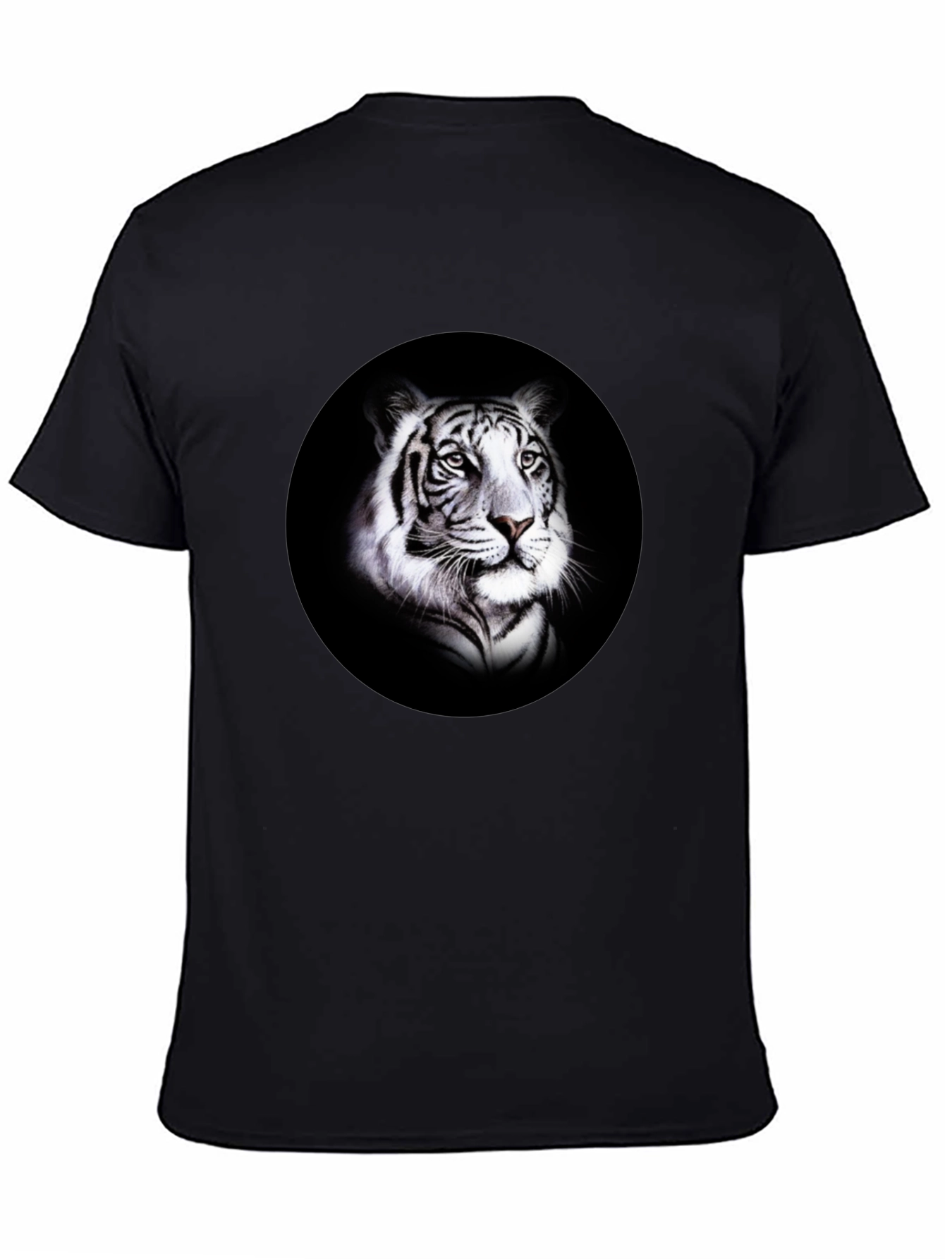 Black Black Tiger Graphic T-Shirt - Bold Animal Print view 4