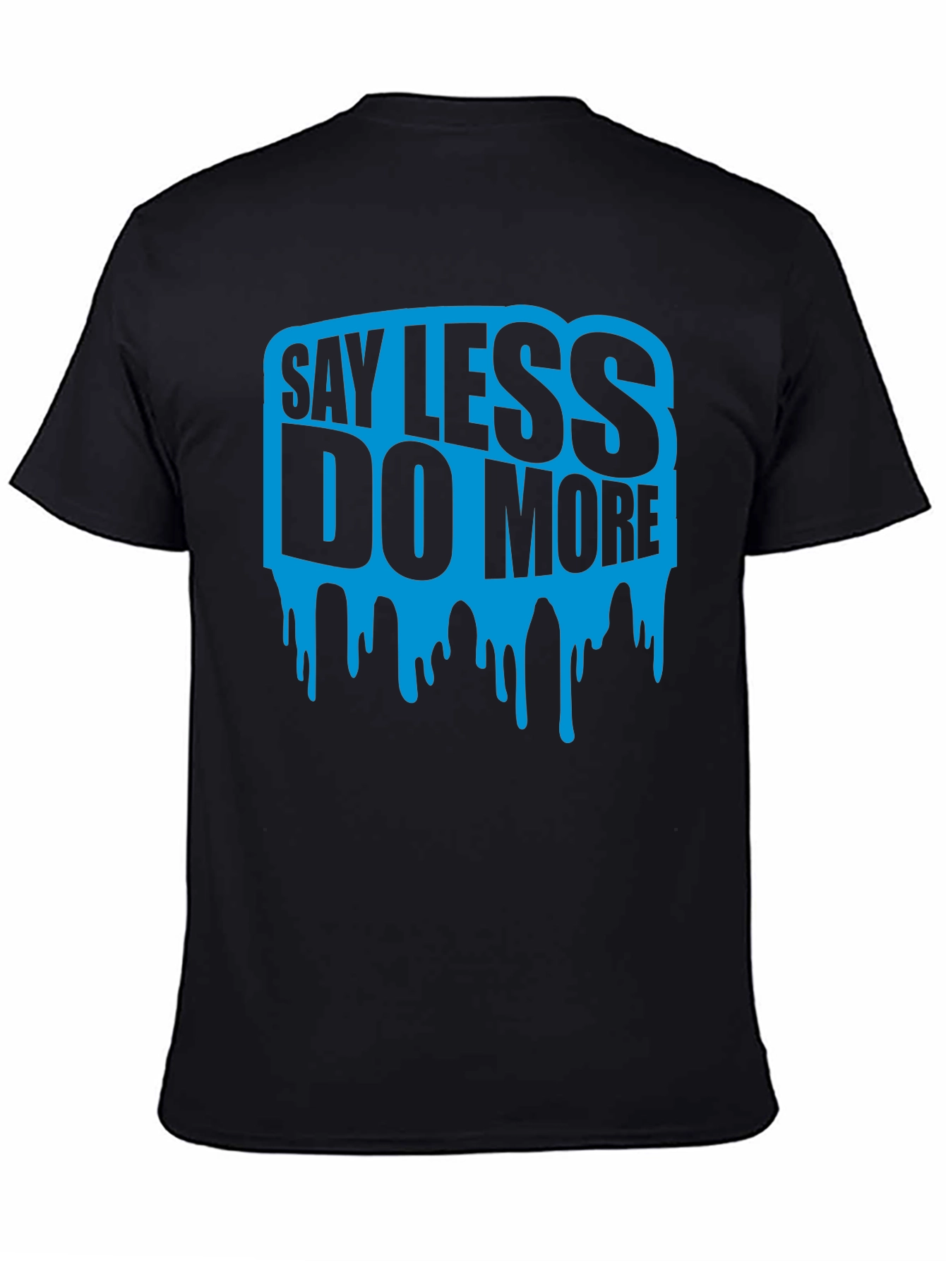 Black Say Less Do More Graphic Tee - Black view 4