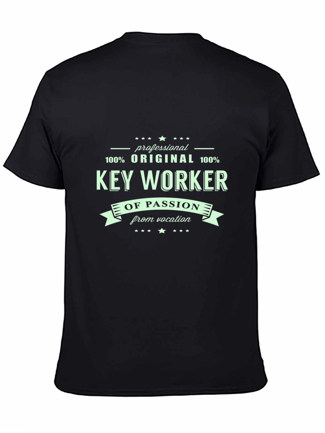 Black Key Worker T-Shirt: Professional, Original, Passionate view 4