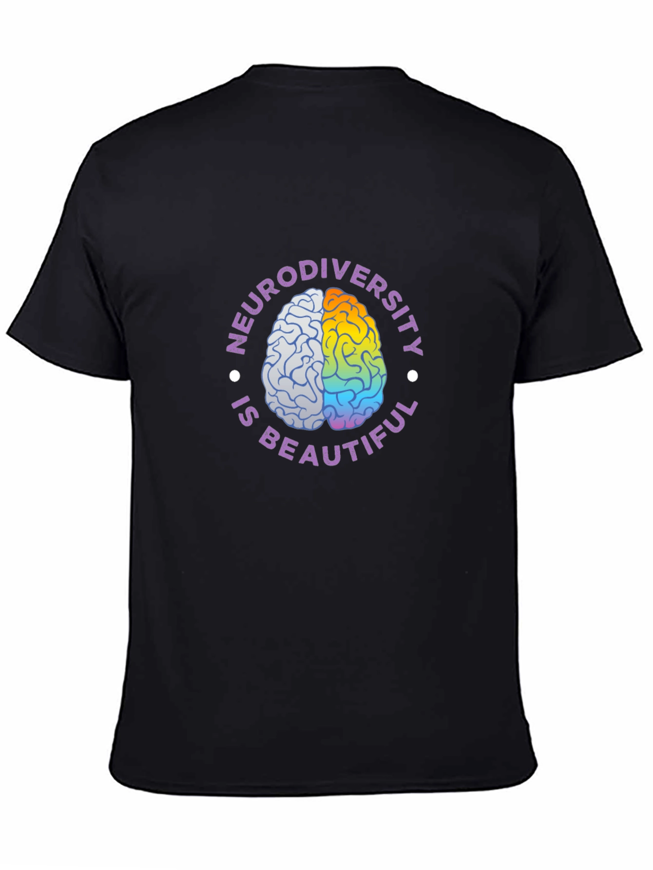 Black Neurodiversity is Beautiful T-Shirt view 4