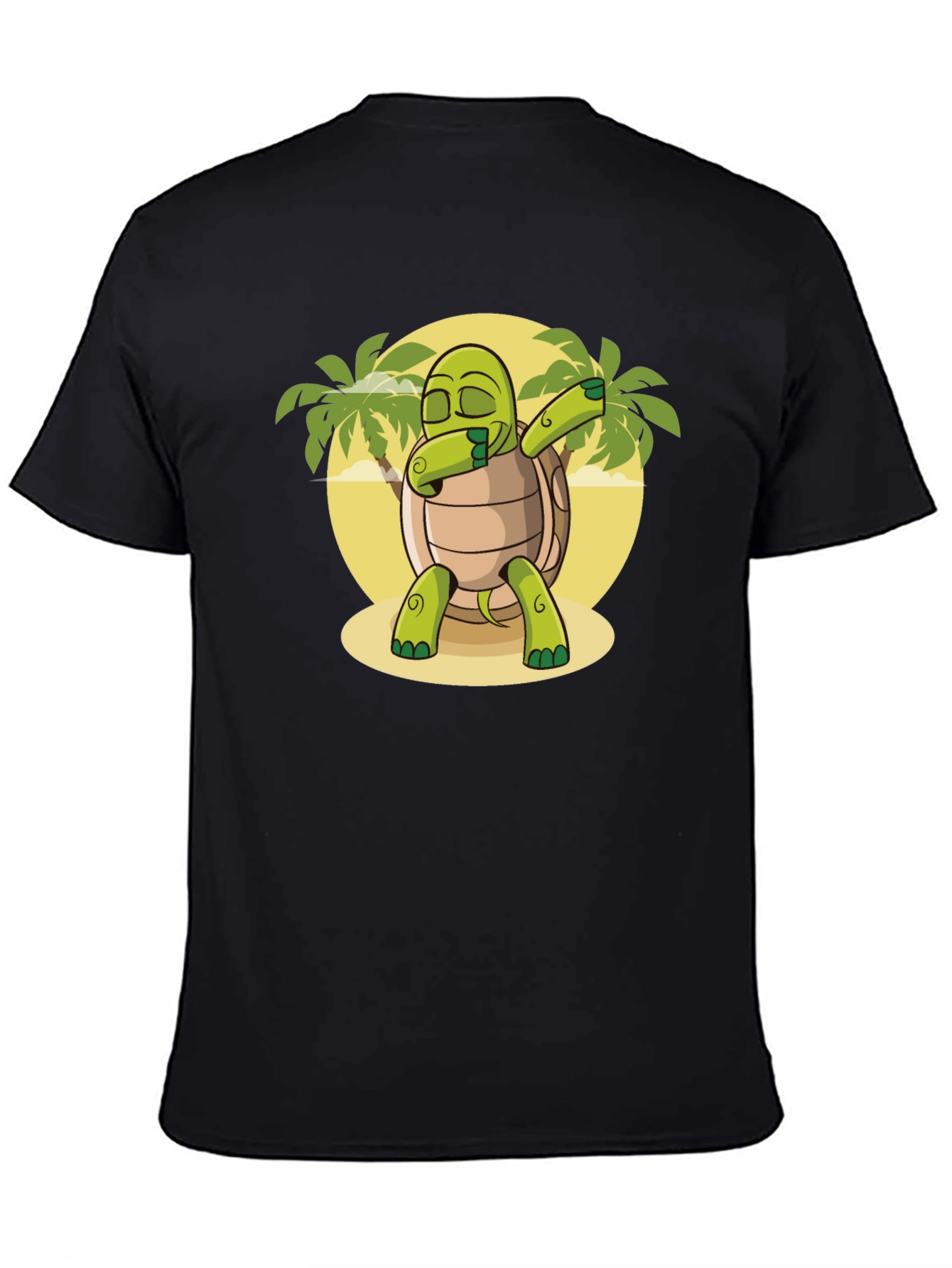 Black Dabbing Turtle T-Shirt: Fun & Unique Graphic Tee view 4
