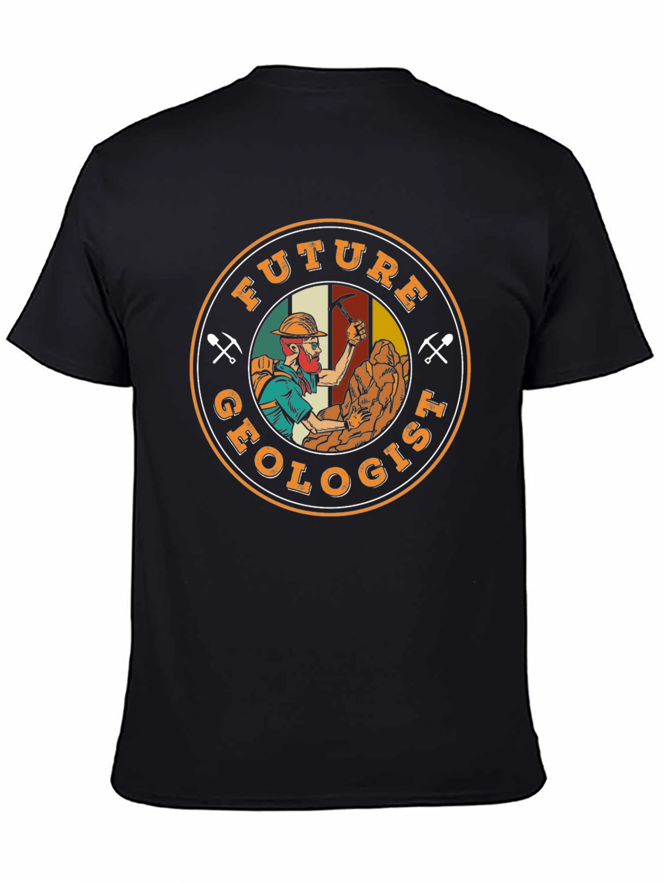 Black Future Geologist T-Shirt - Rock Collector Tee view 4