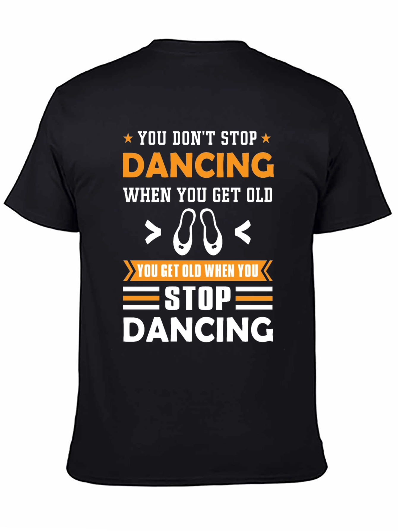 Black Dancing Graphic T-Shirt, Unisex Fit view 4