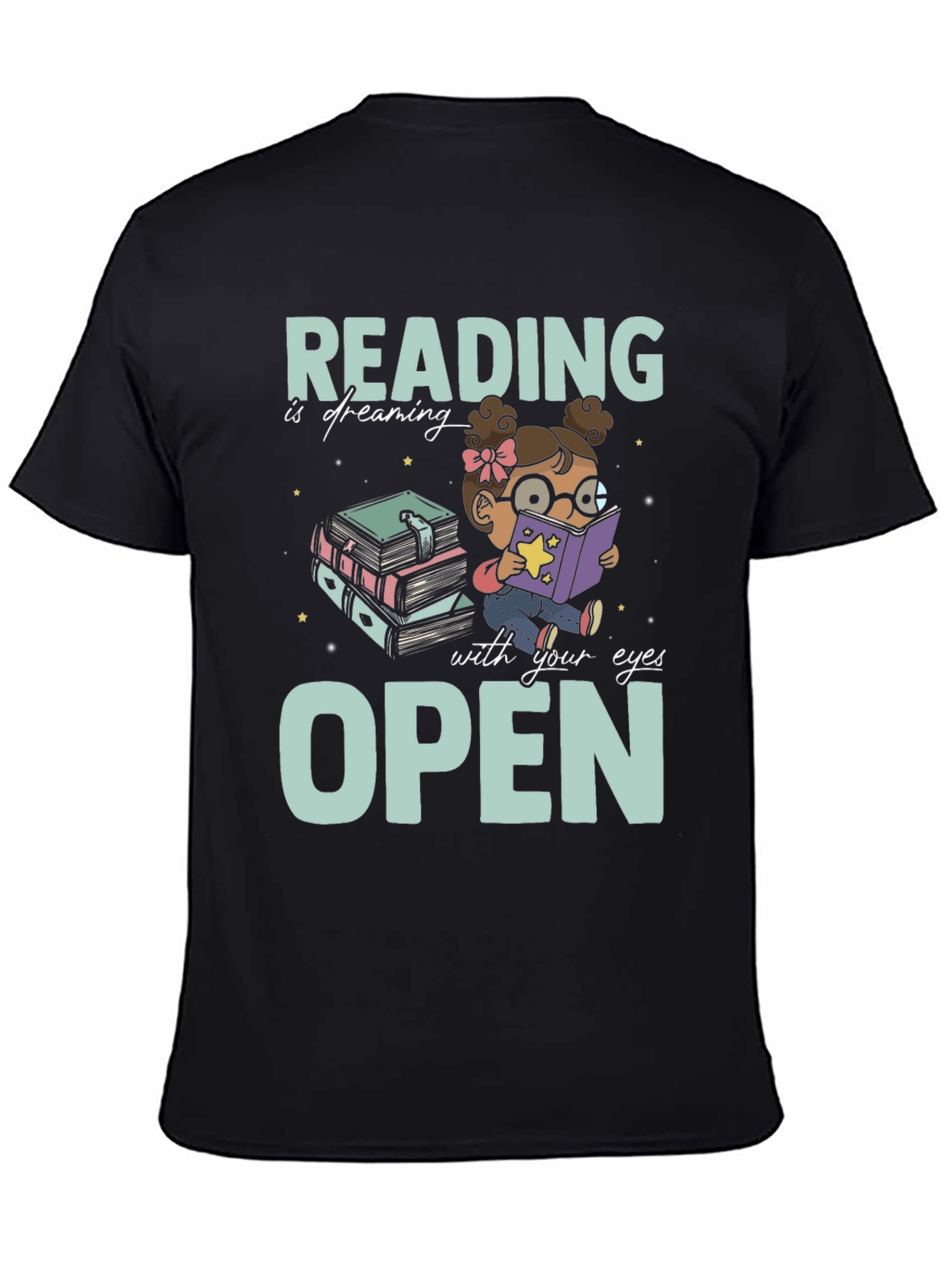 Black Reading Is Dreaming T-Shirt view 4