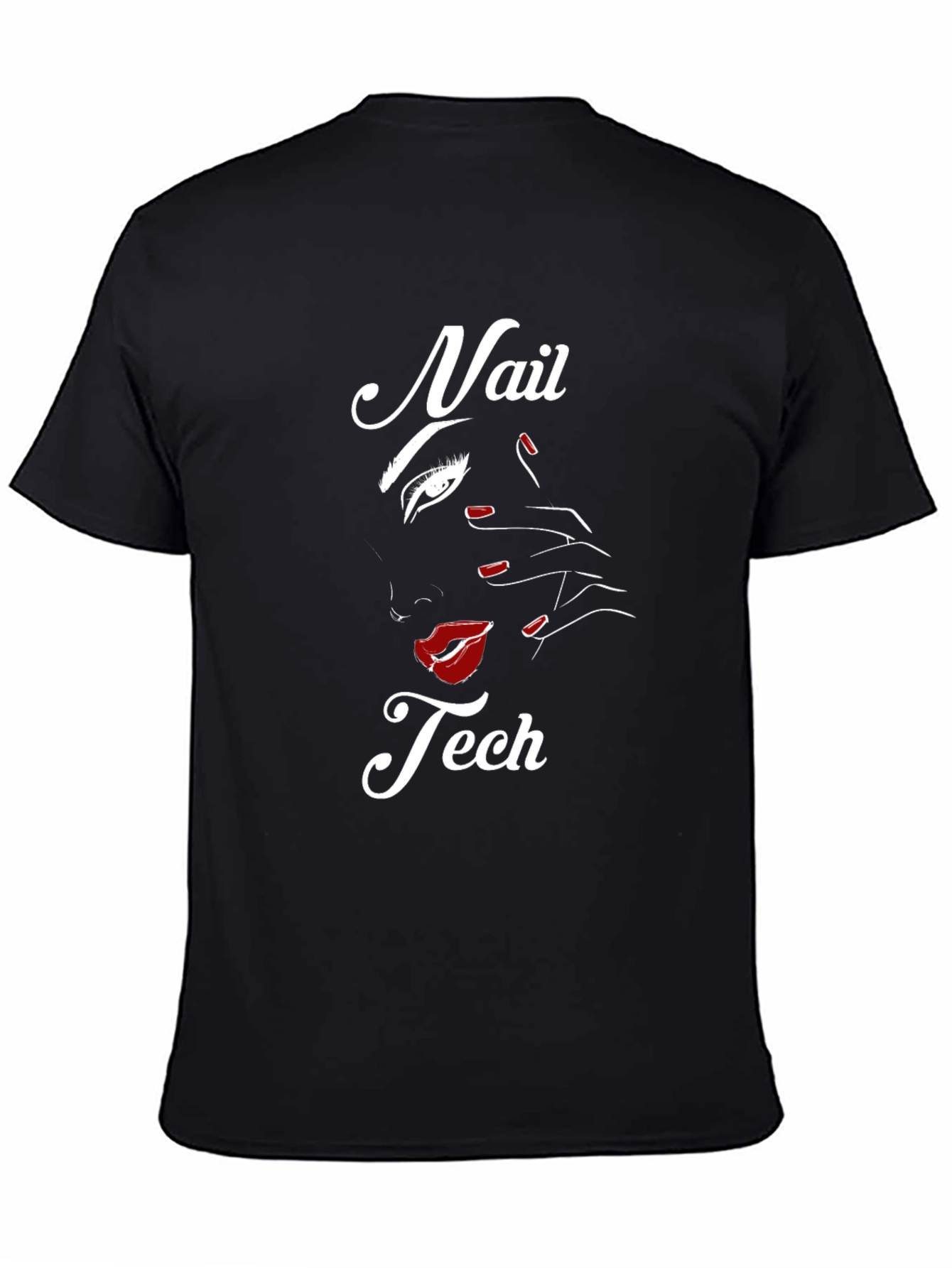 Black Nail Tech T-Shirt - Stylish Graphic Tee view 4