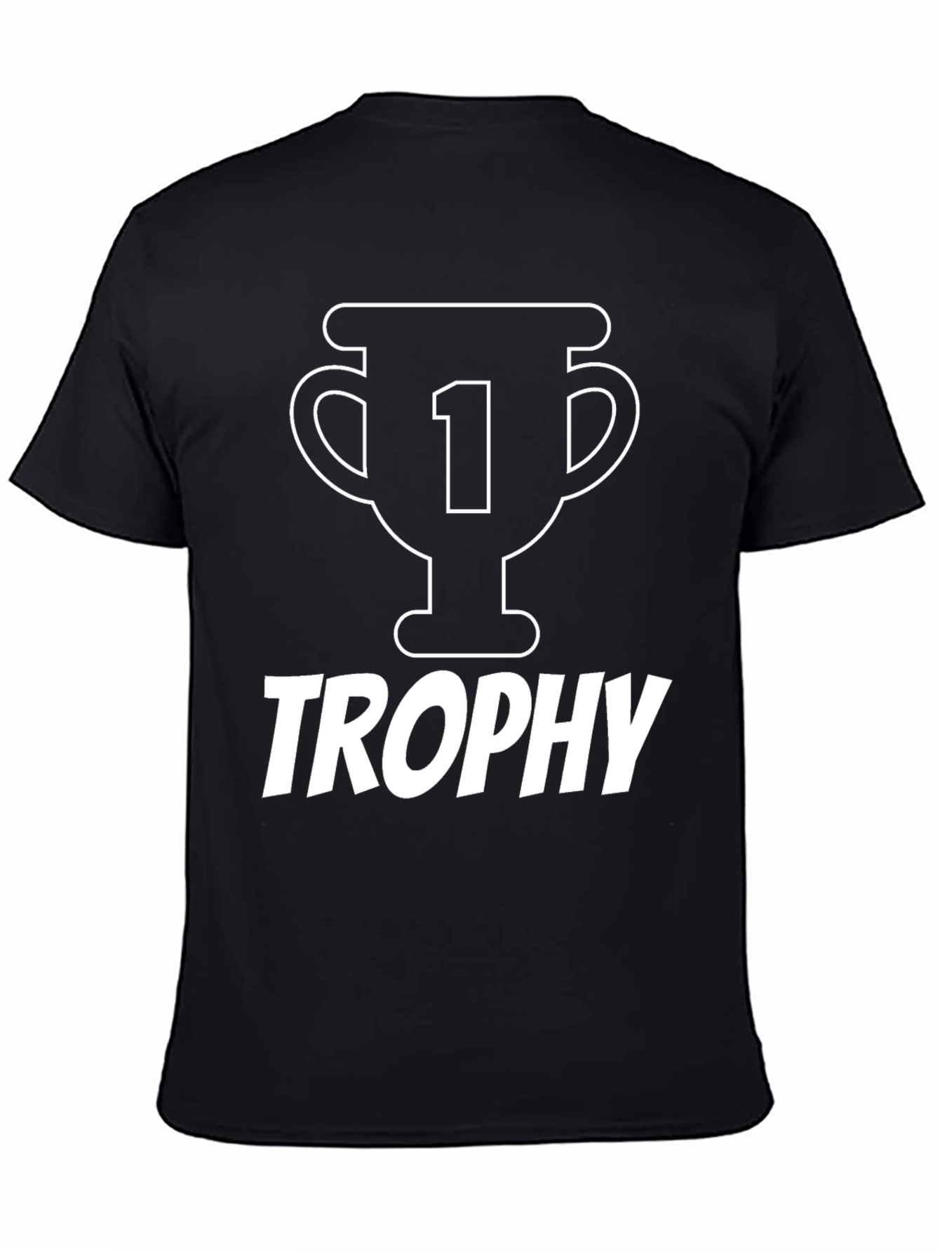 Black Trophy Graphic Tee - Number One Fan Shirt view 4