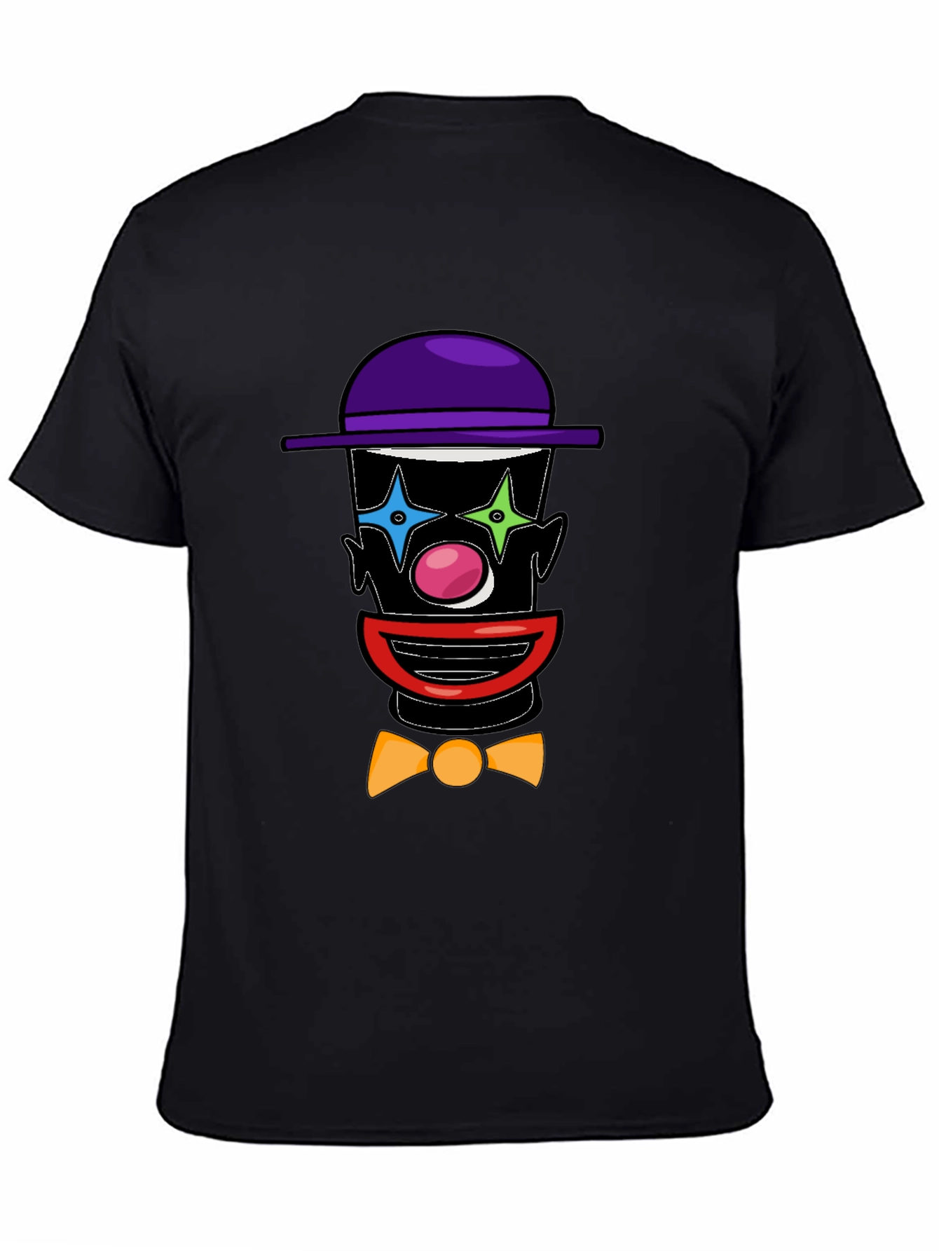 Black Clown Face Graphic Tee - Fun & Unique Design view 4